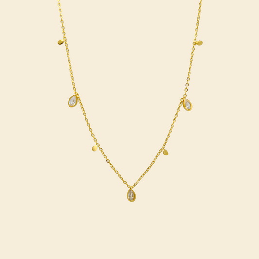 Mini Cube Crystal Necklace