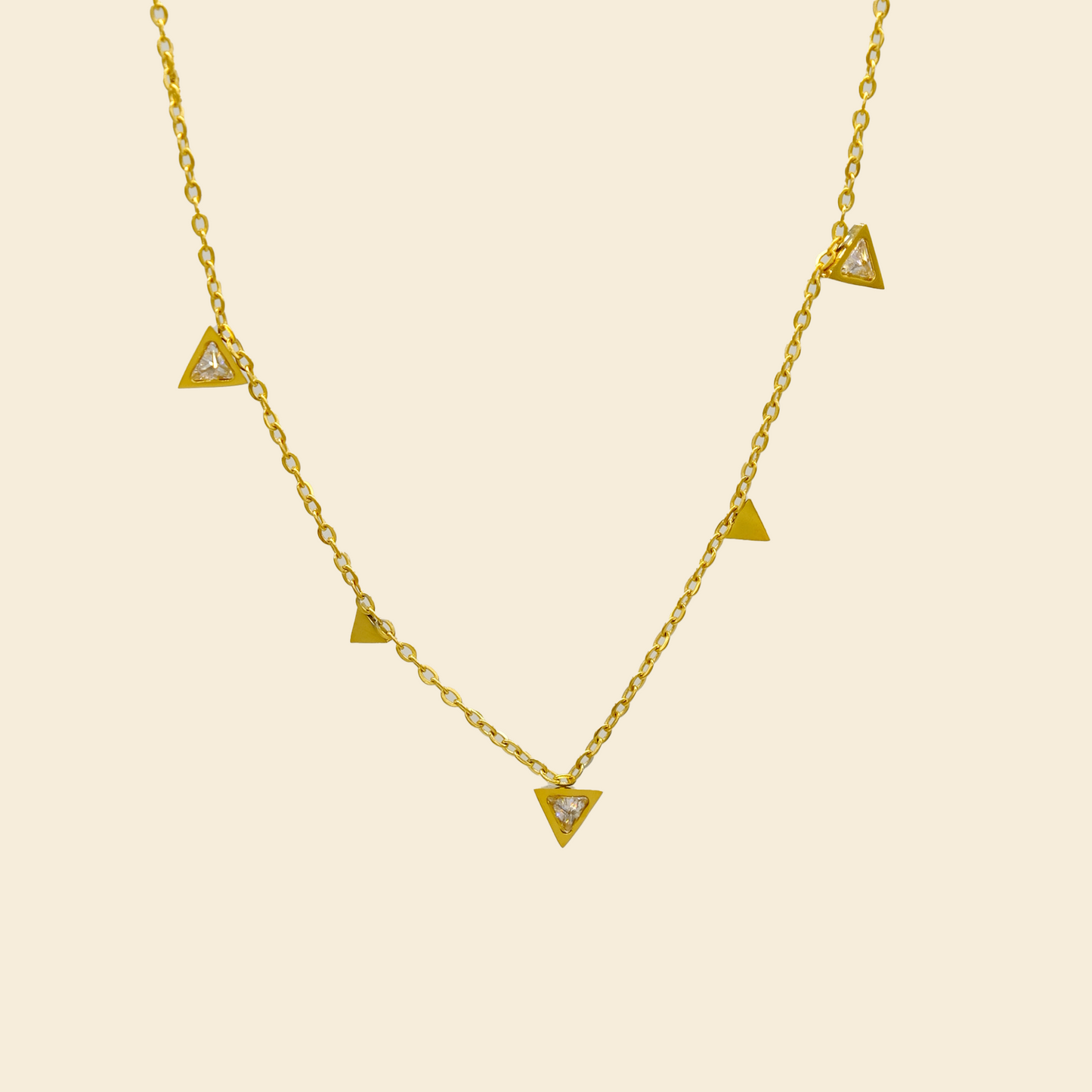 Mini Cube Crystal Necklace