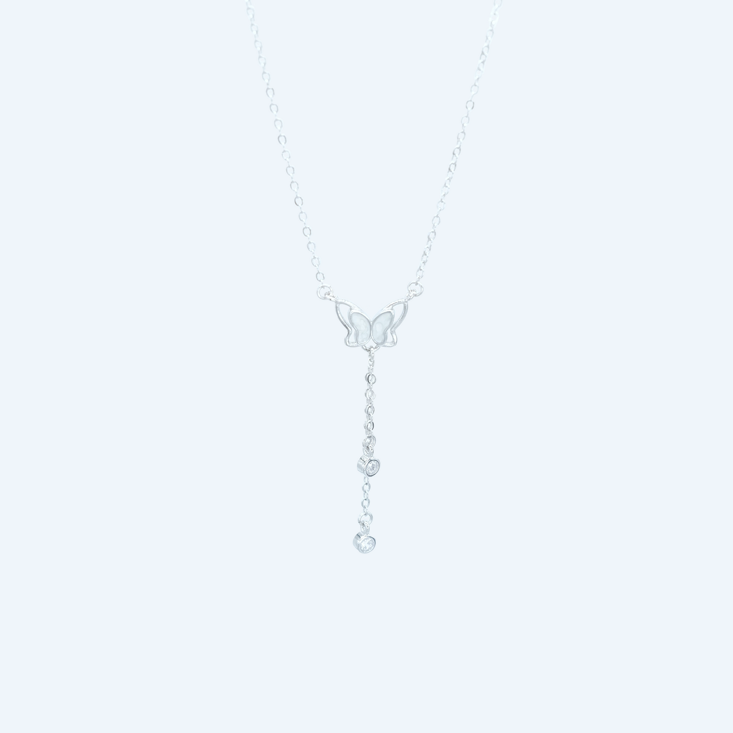 Marble Butterfly Necklace