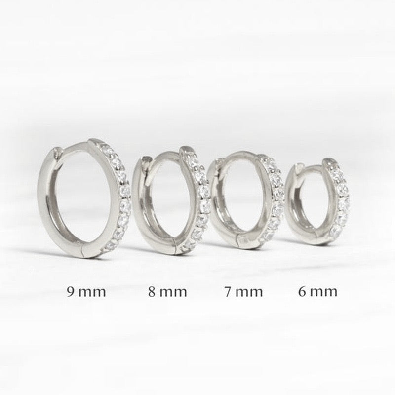 Silver Lyla Hoops