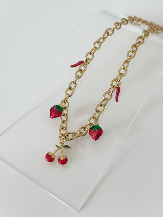 Strawberry Spice Necklace