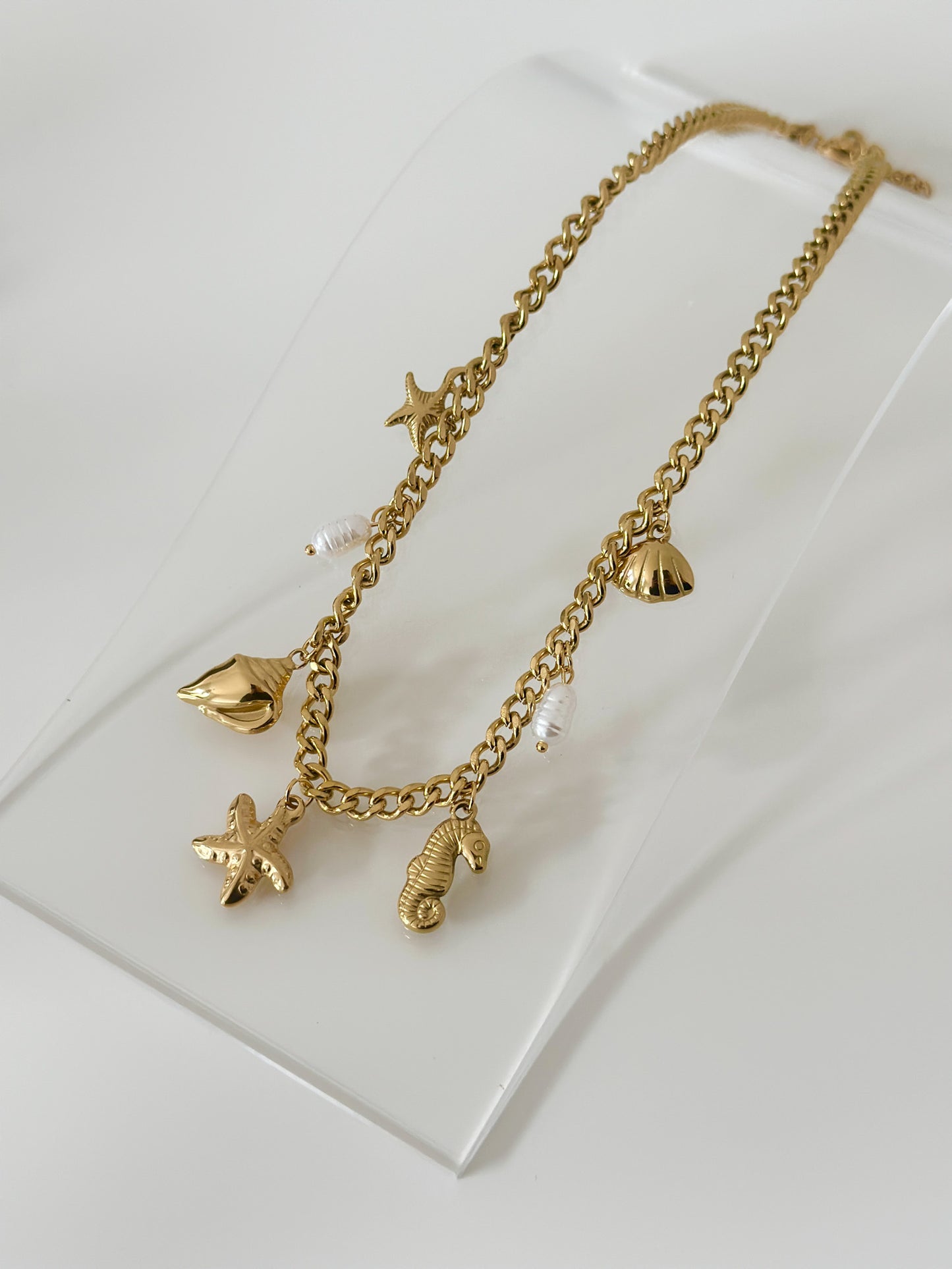 Sea Breeze Charm Necklace