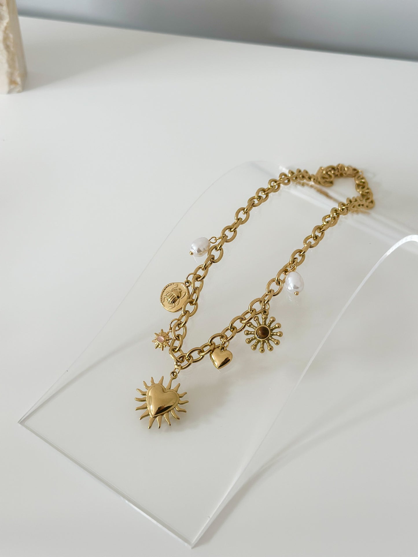 Solar Heart Necklace