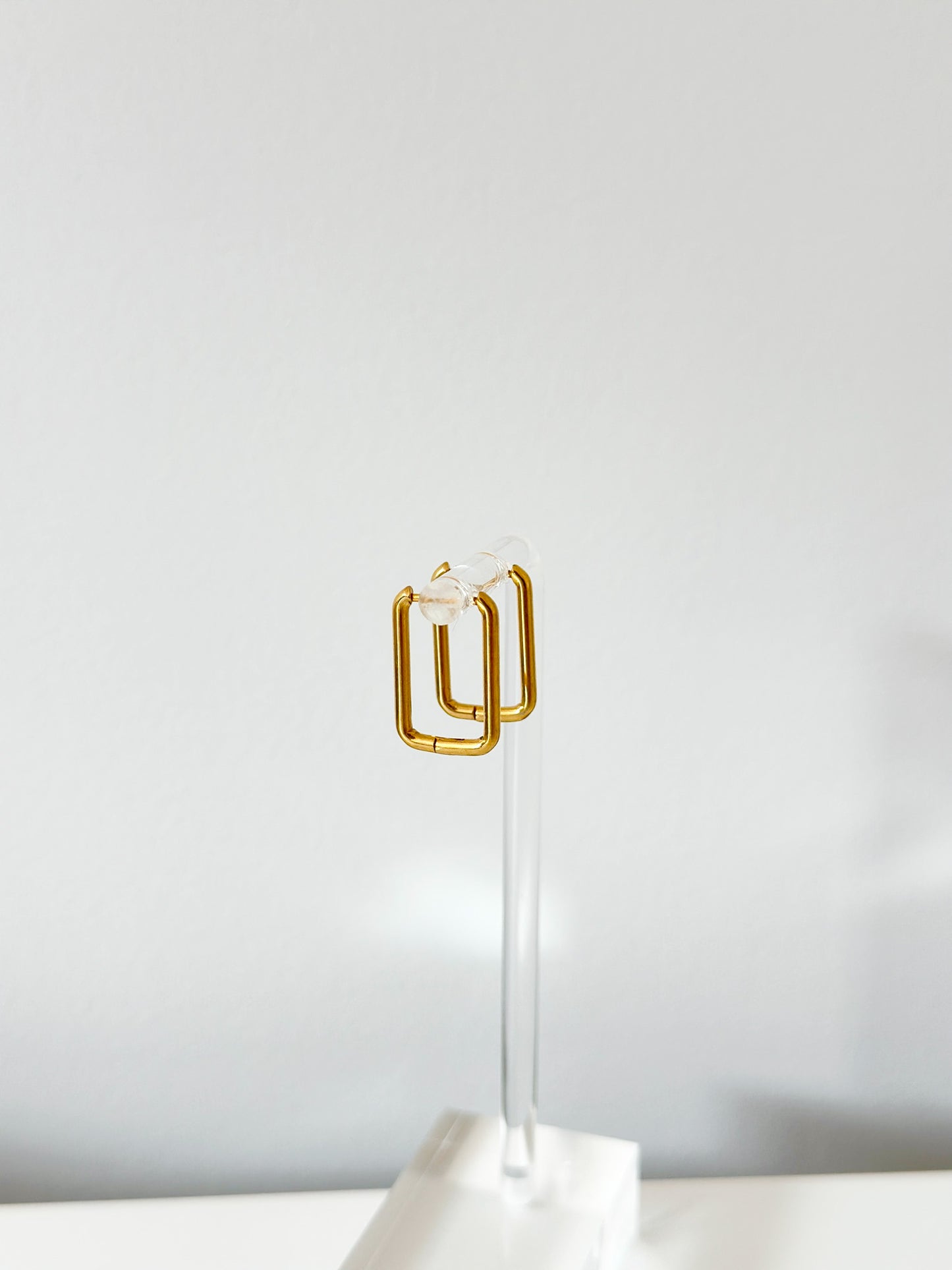 Small Geometric Rectangle Hoops