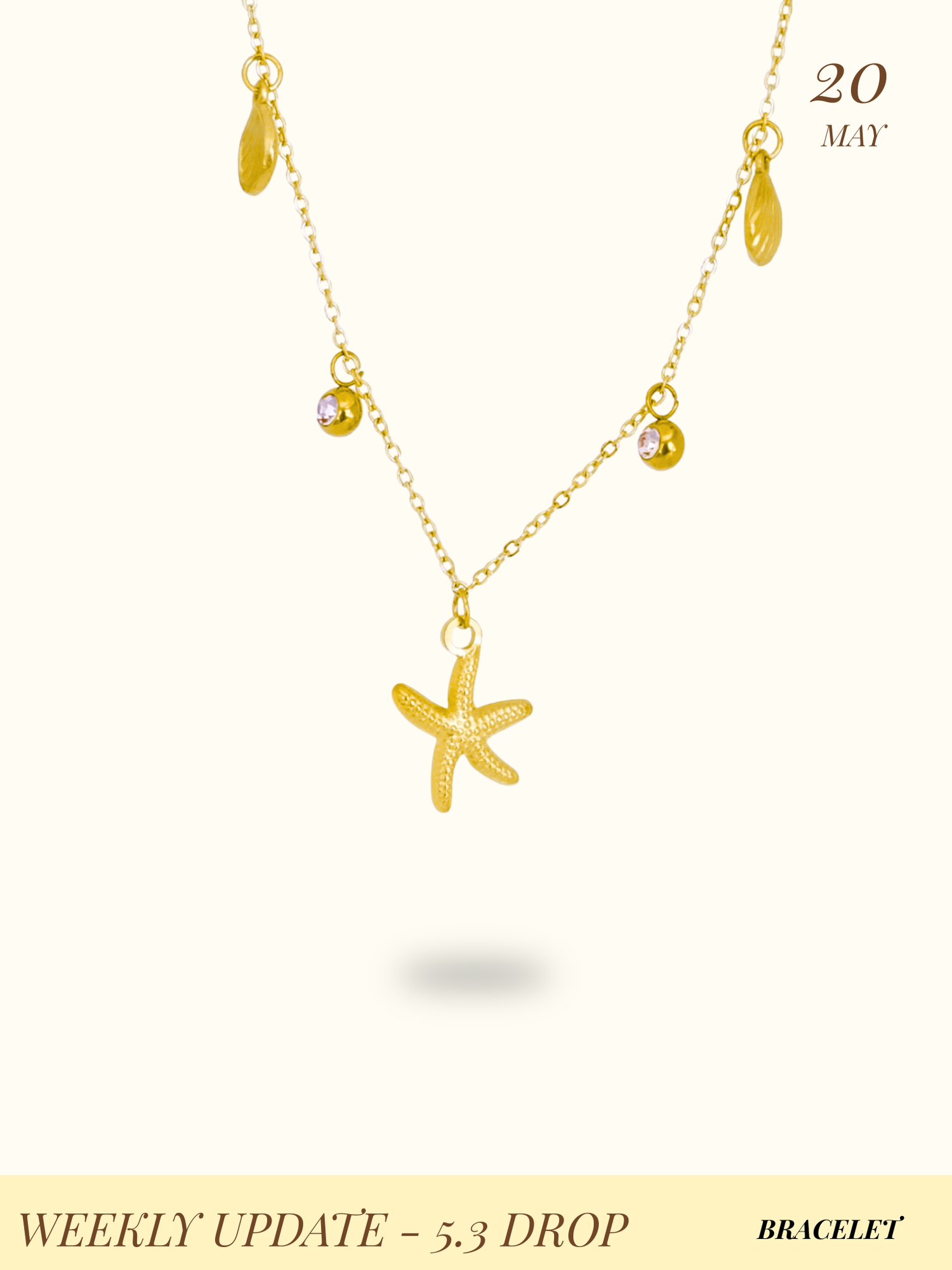 Ocean Whispers Starfish & Shell Bracelet