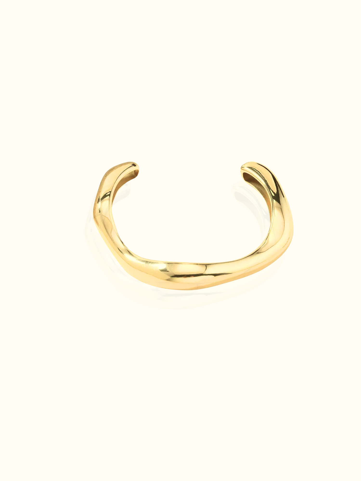 Fluid Wave Sculptural Bangle