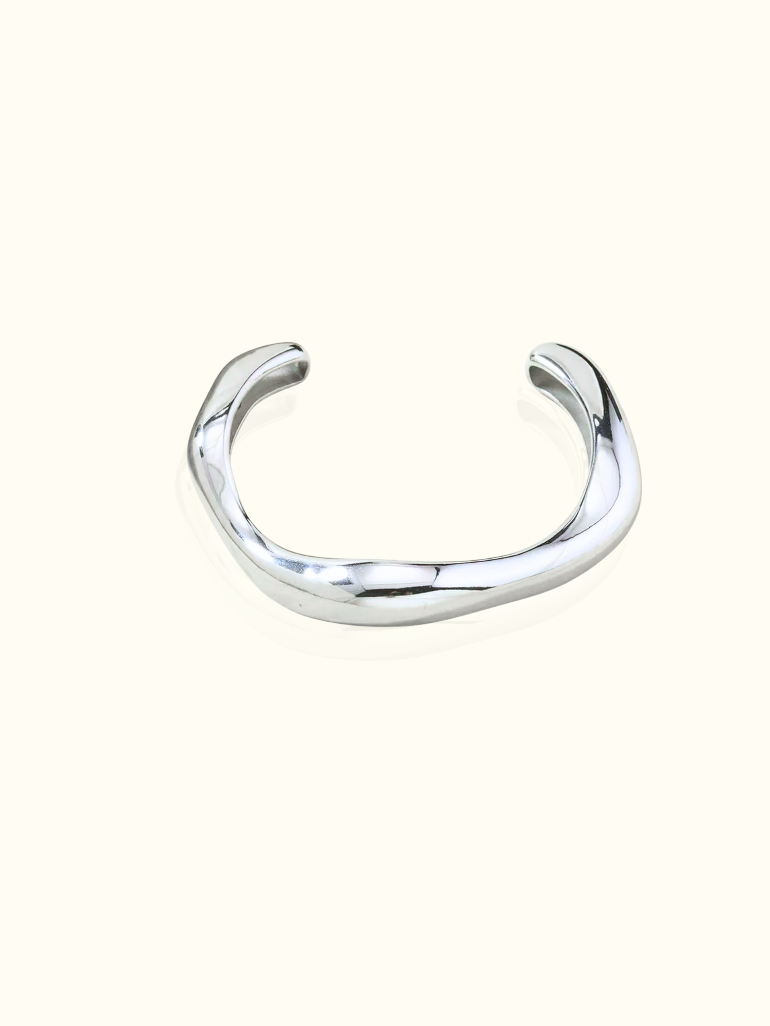 Fluid Wave Sculptural Bangle