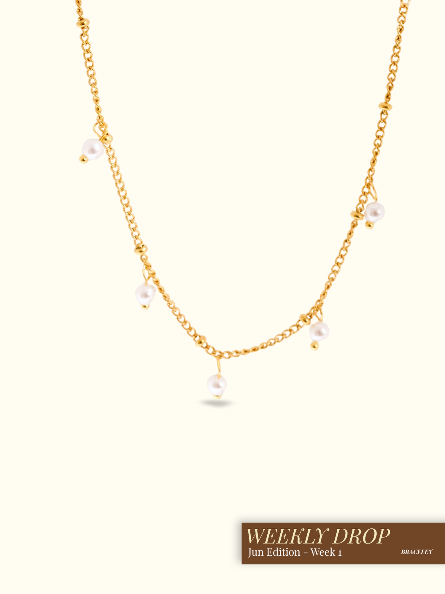 Eternal Pearl Station Link Bracelet