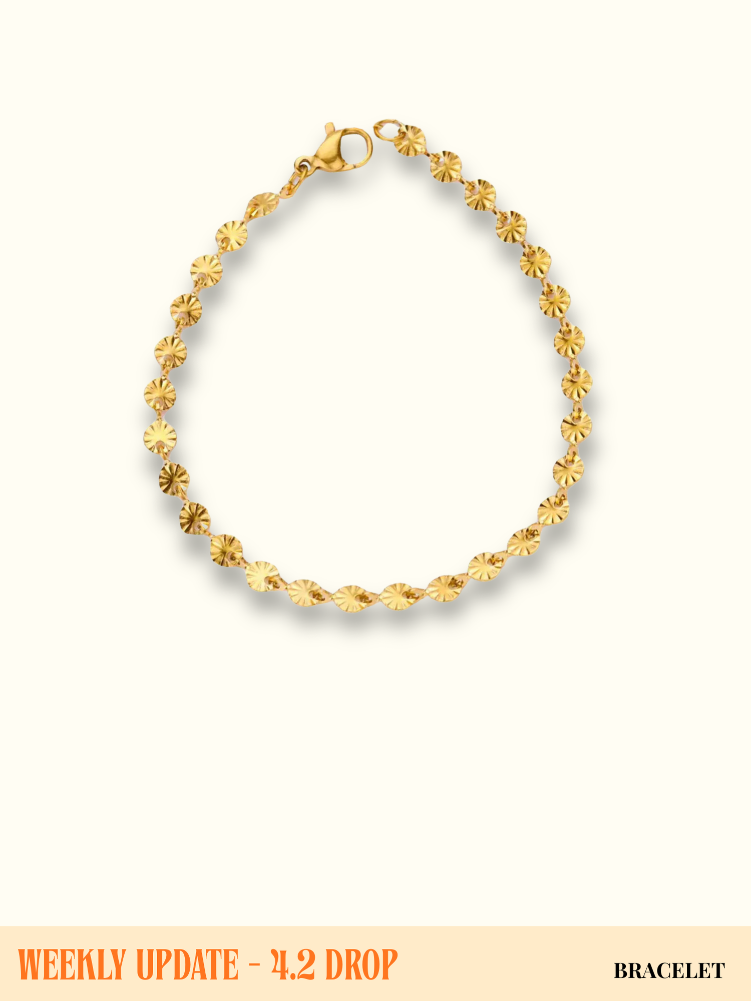 Soleil Disc Chain Bracelet
