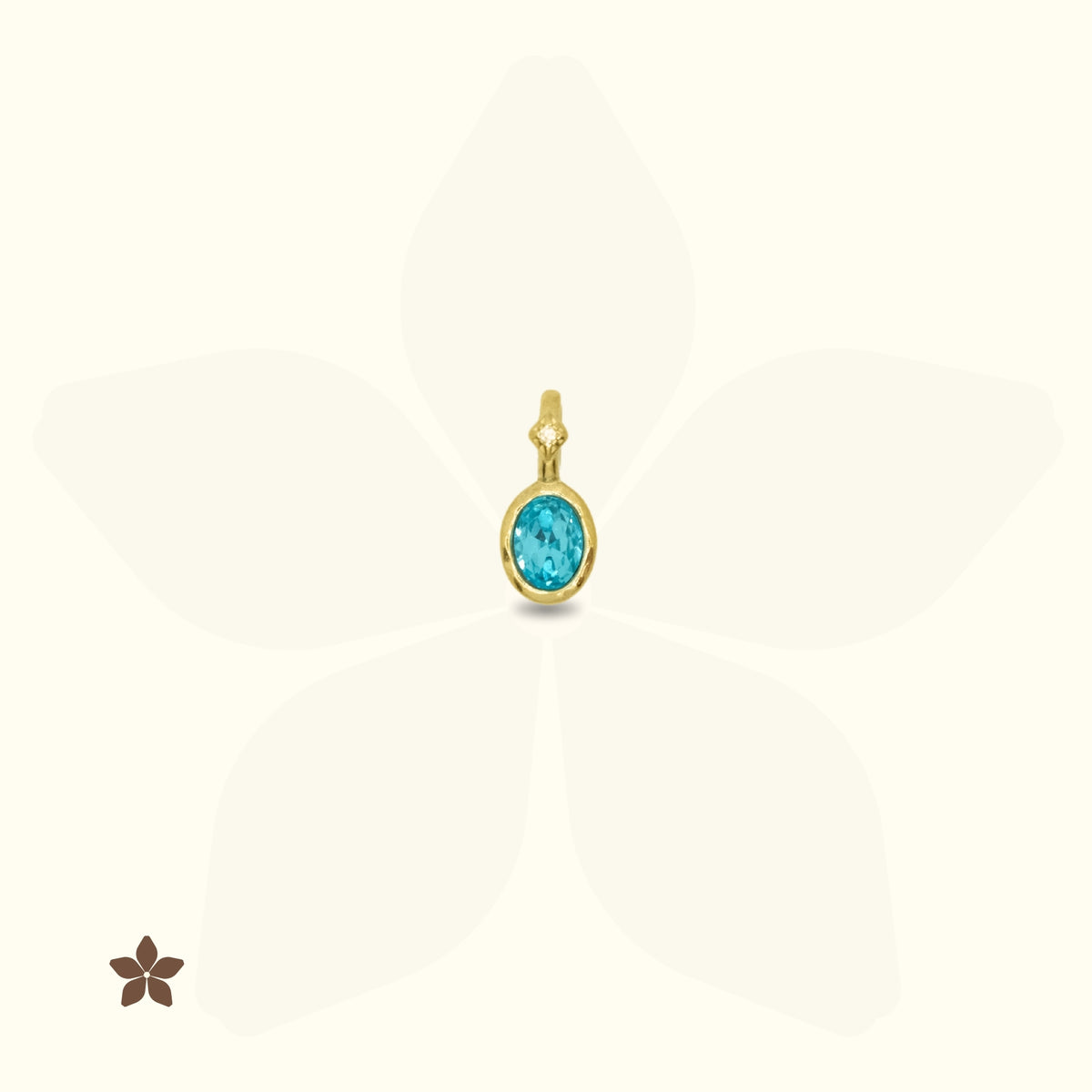 Petite Oval Birthstone Pendant Necklace
