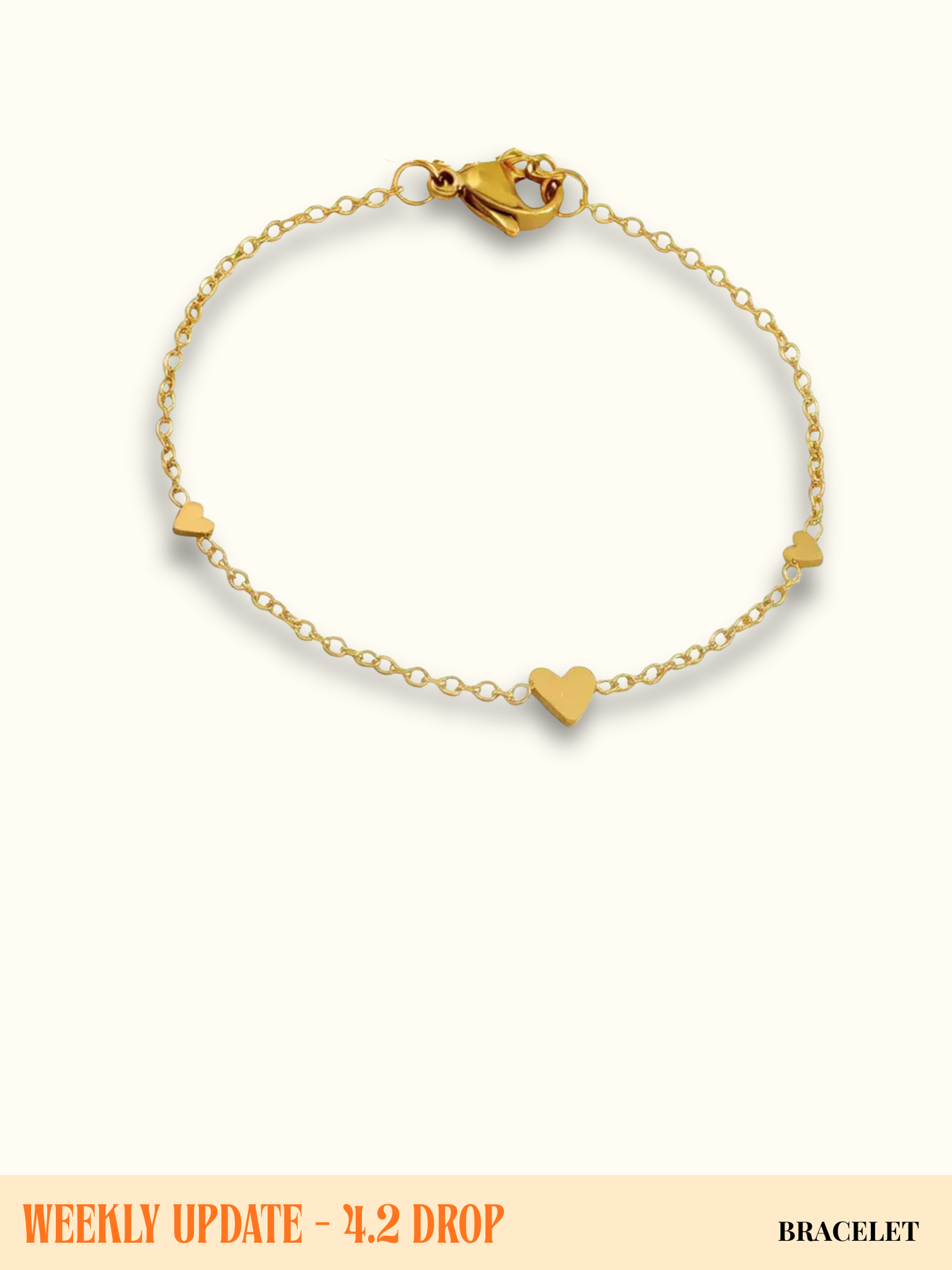 Tiny Hearts Link Bracelet