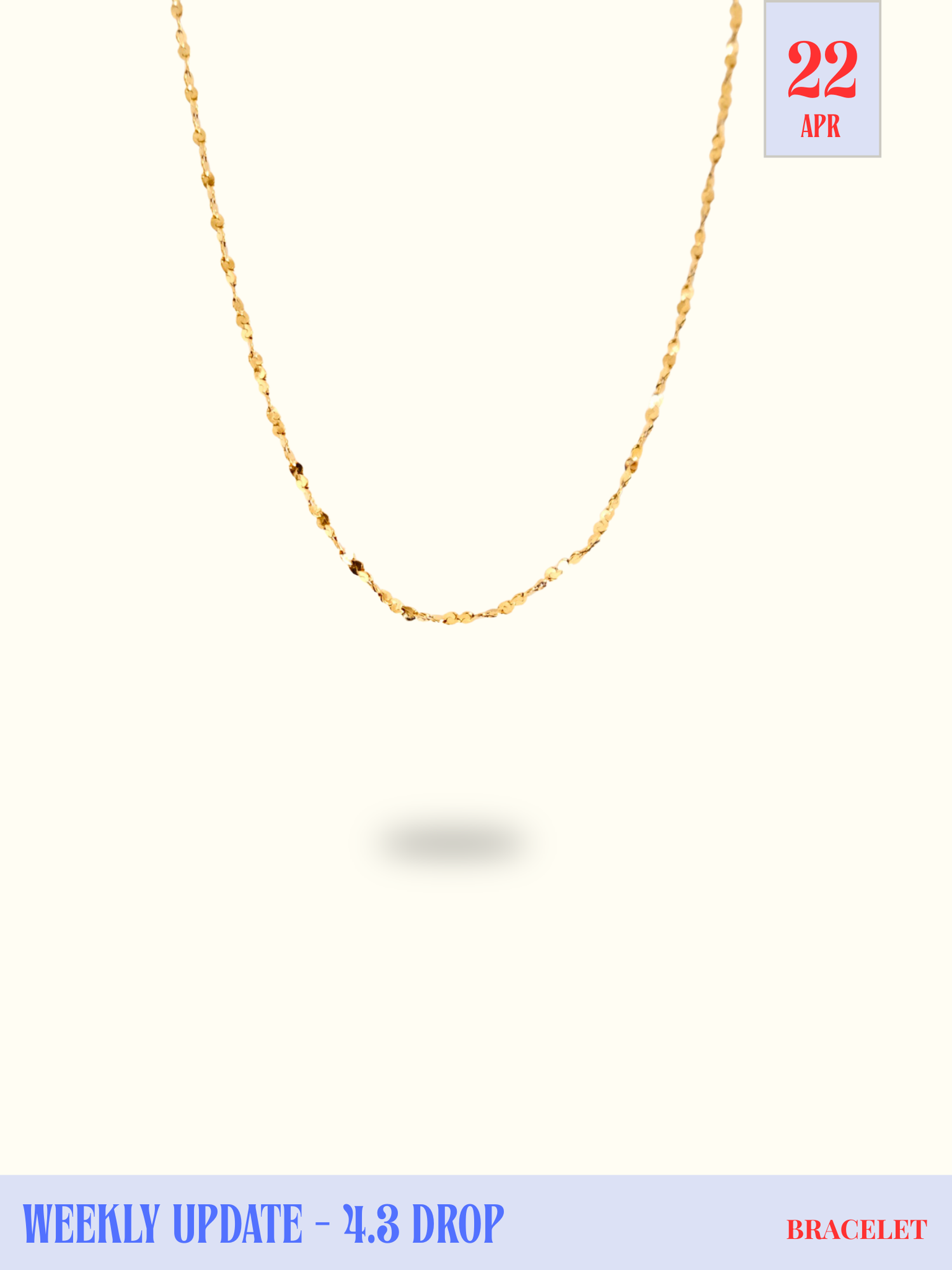 Barely-There Shimmer Chain Bracelet