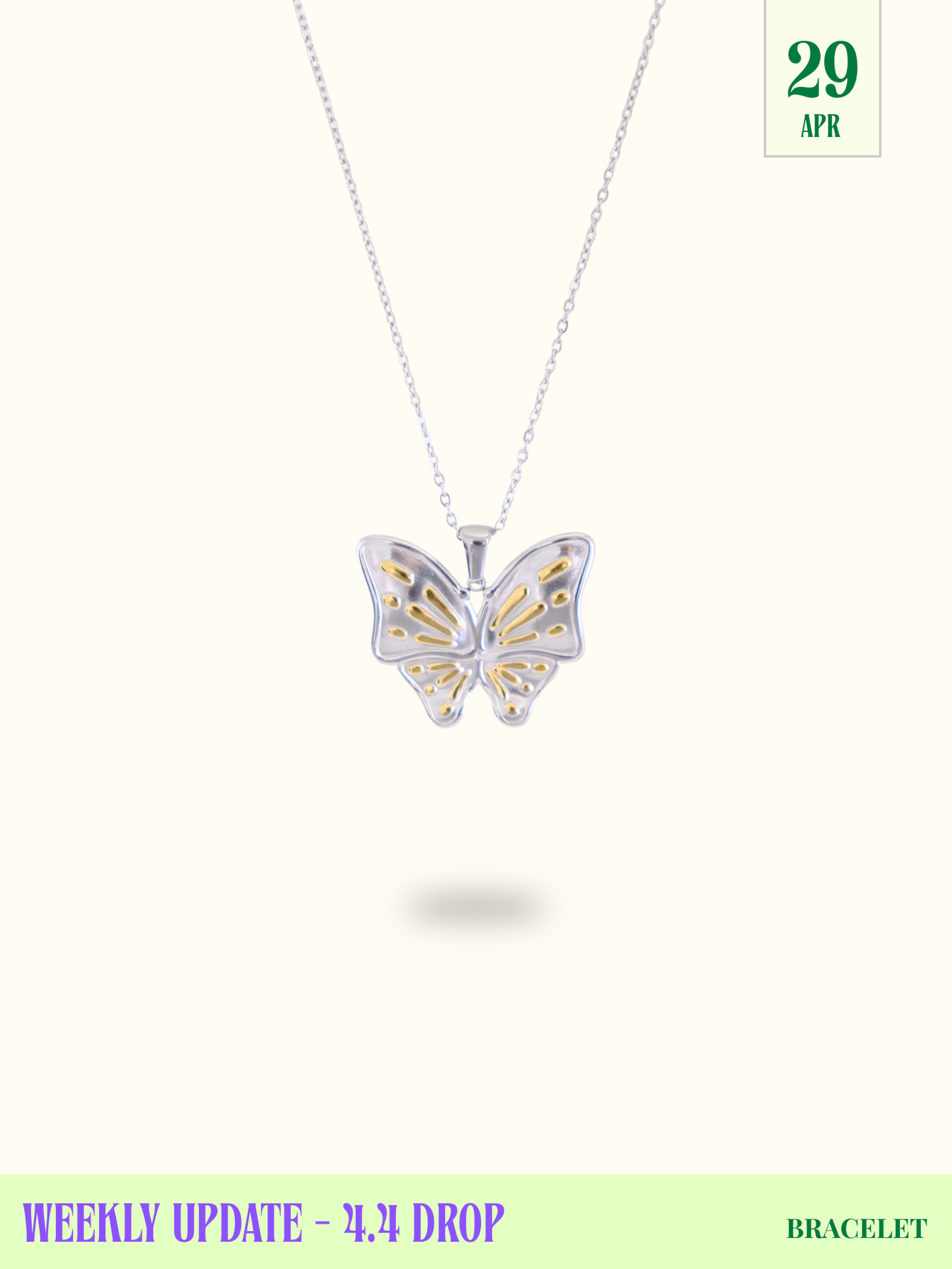 Papillon Mixed-Metal Necklace