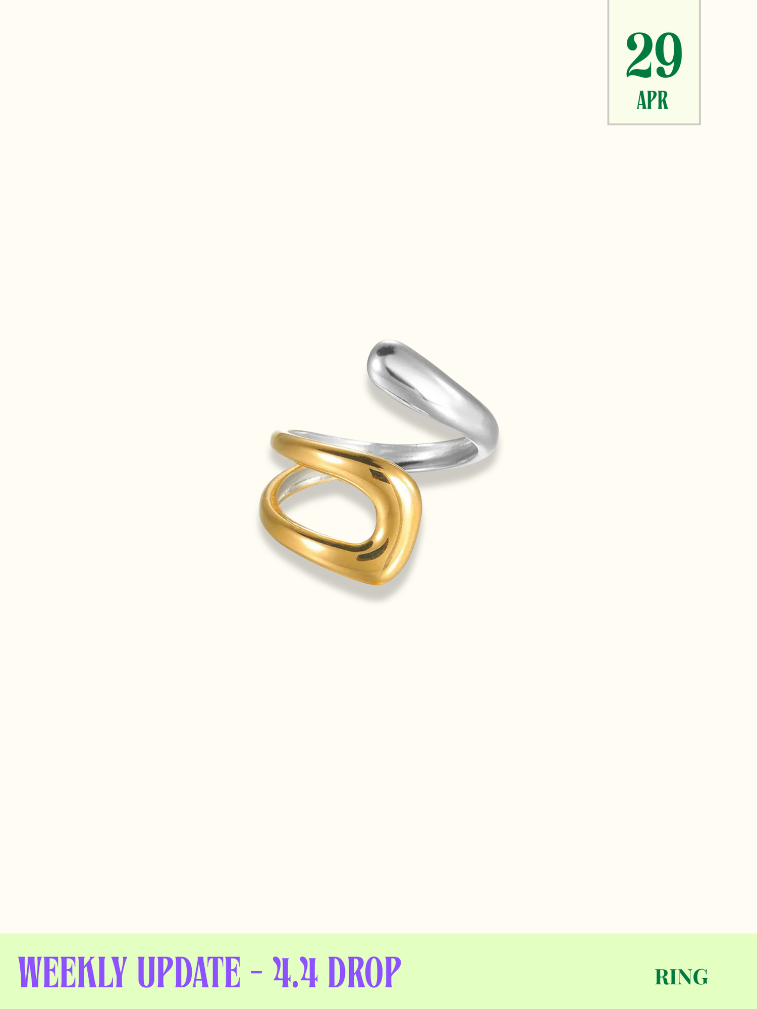 The Curvy Wave Ring