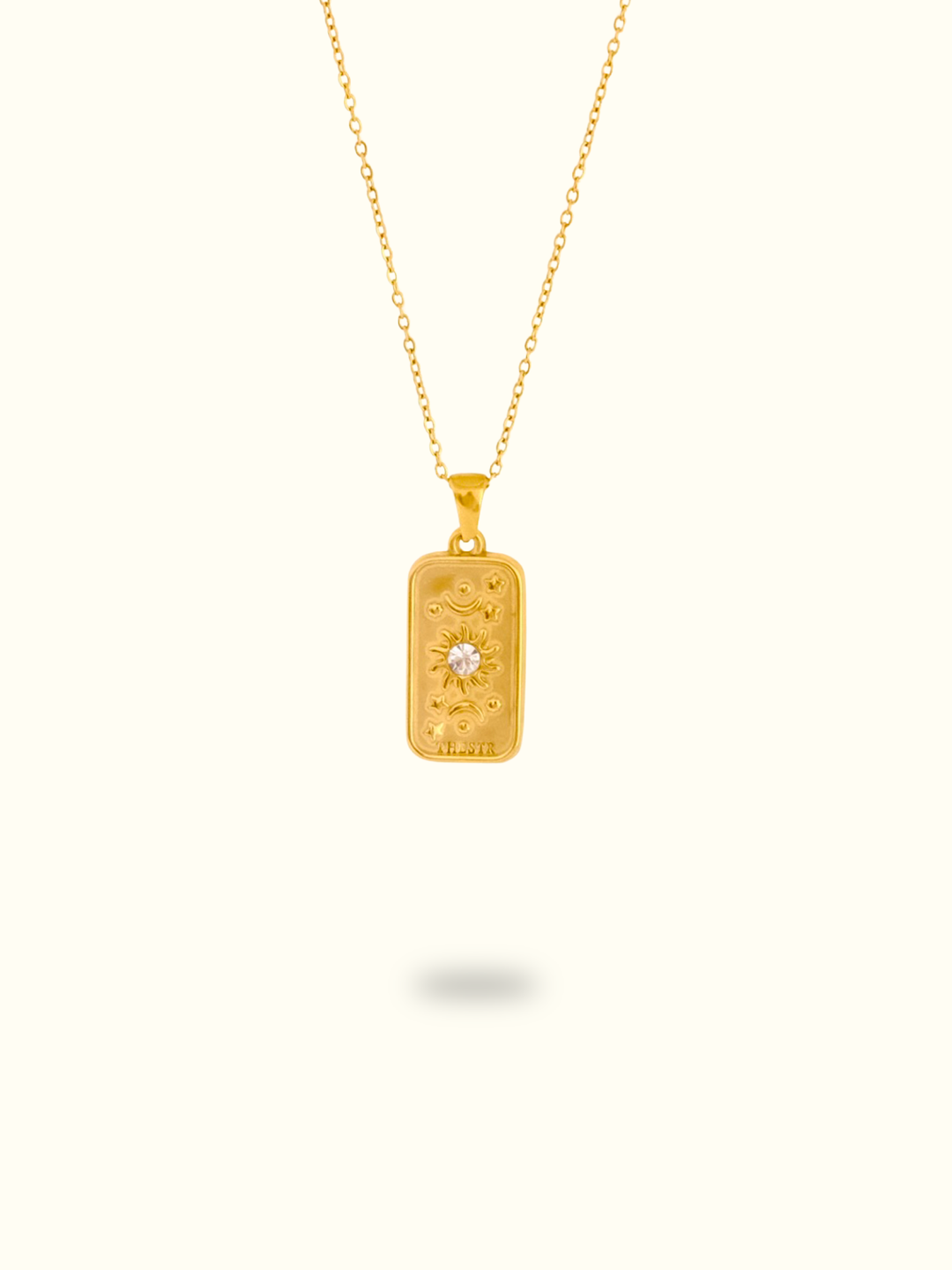 Aurelia Sun Tag Necklace