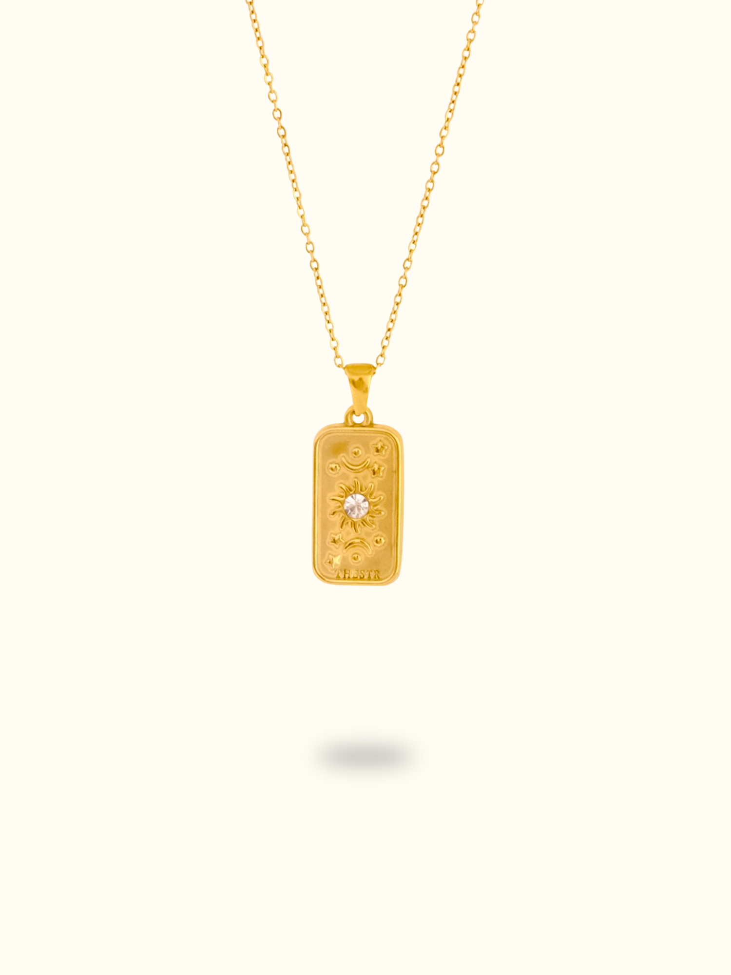 Aurelia Sun Tag Necklace