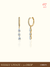 Triple Crystal "Raindrop" Cascade Earrings