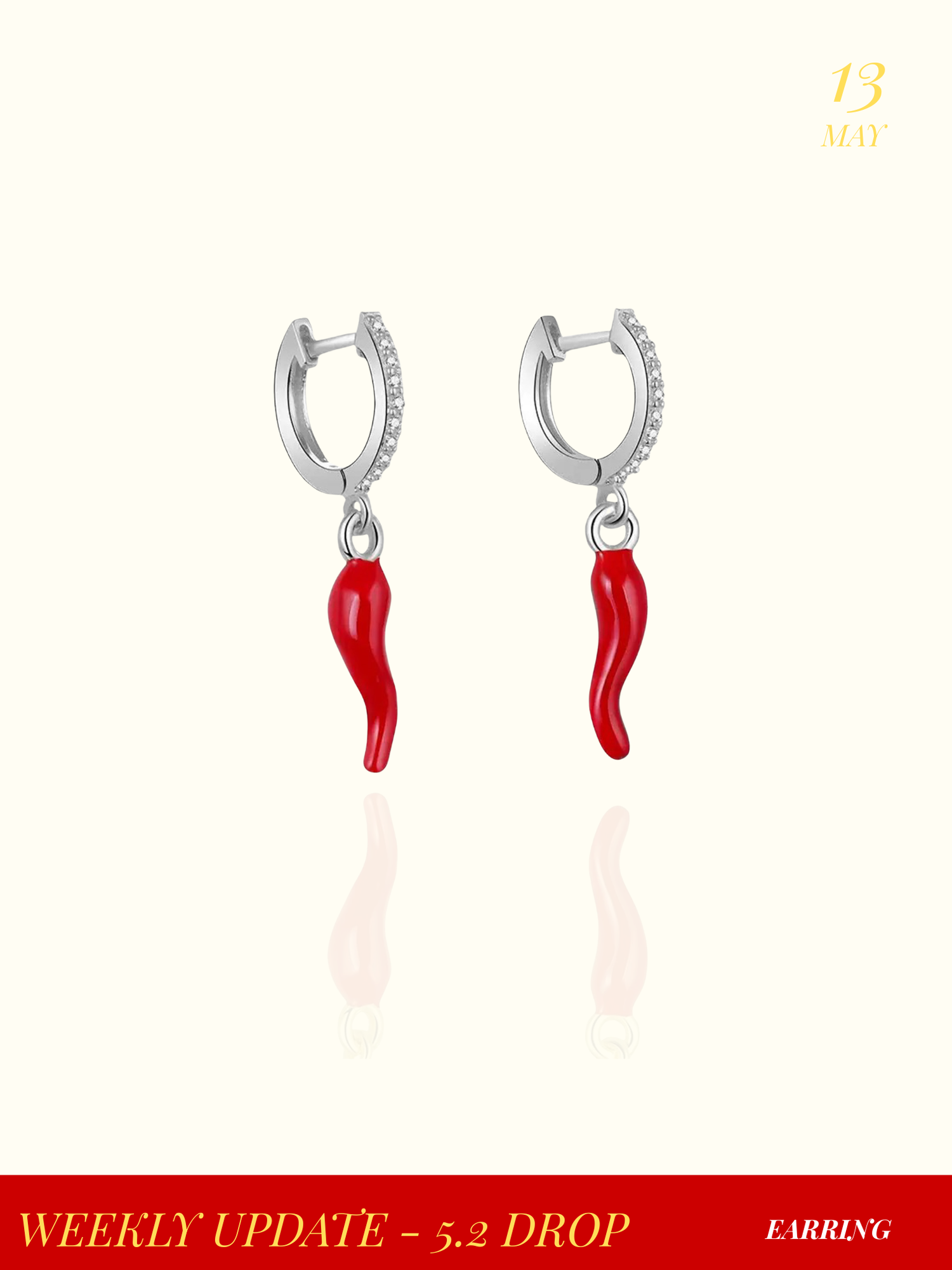 The Chilli Stud Earrings