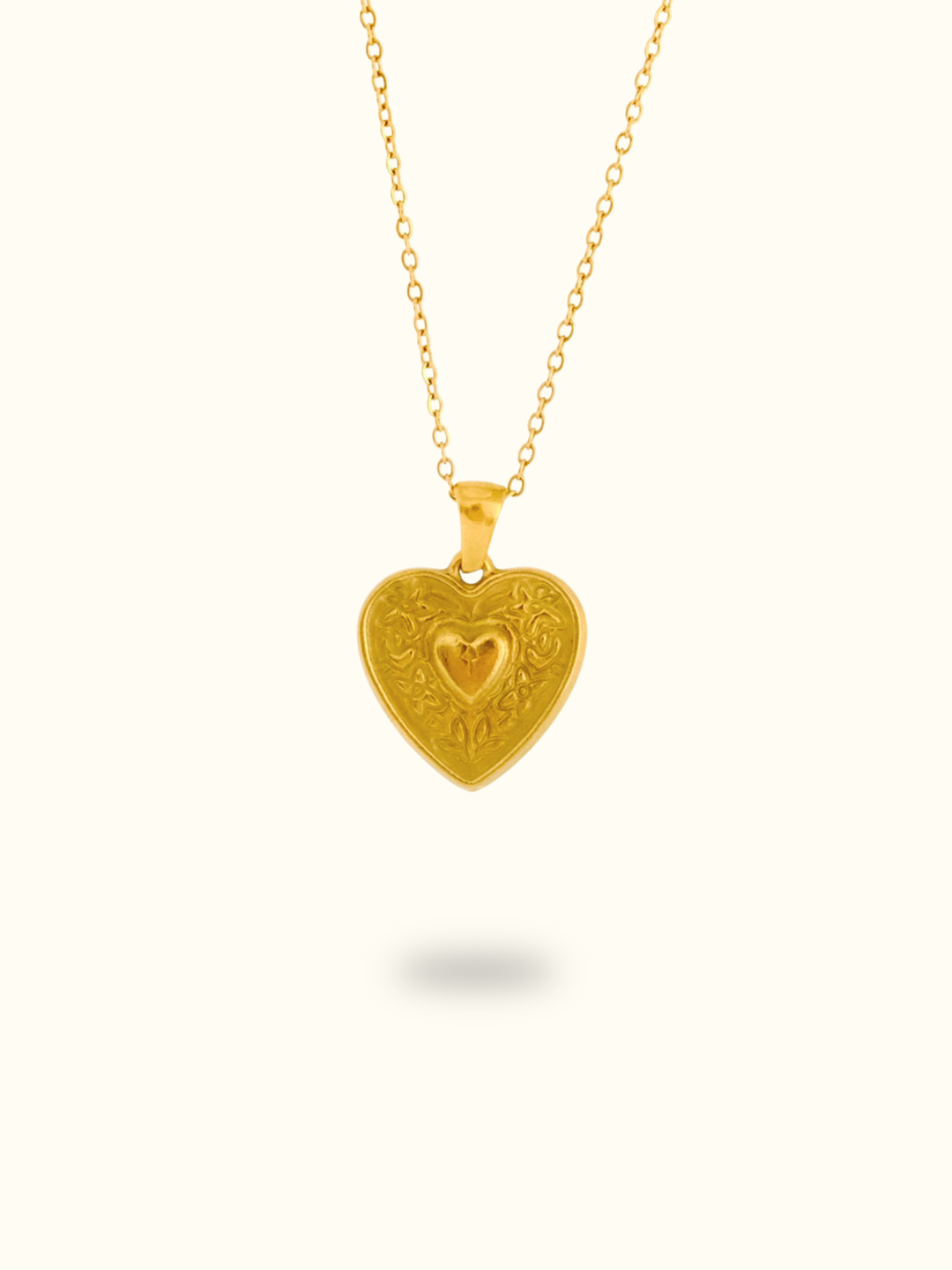 Vintage Heart Pendant Necklace