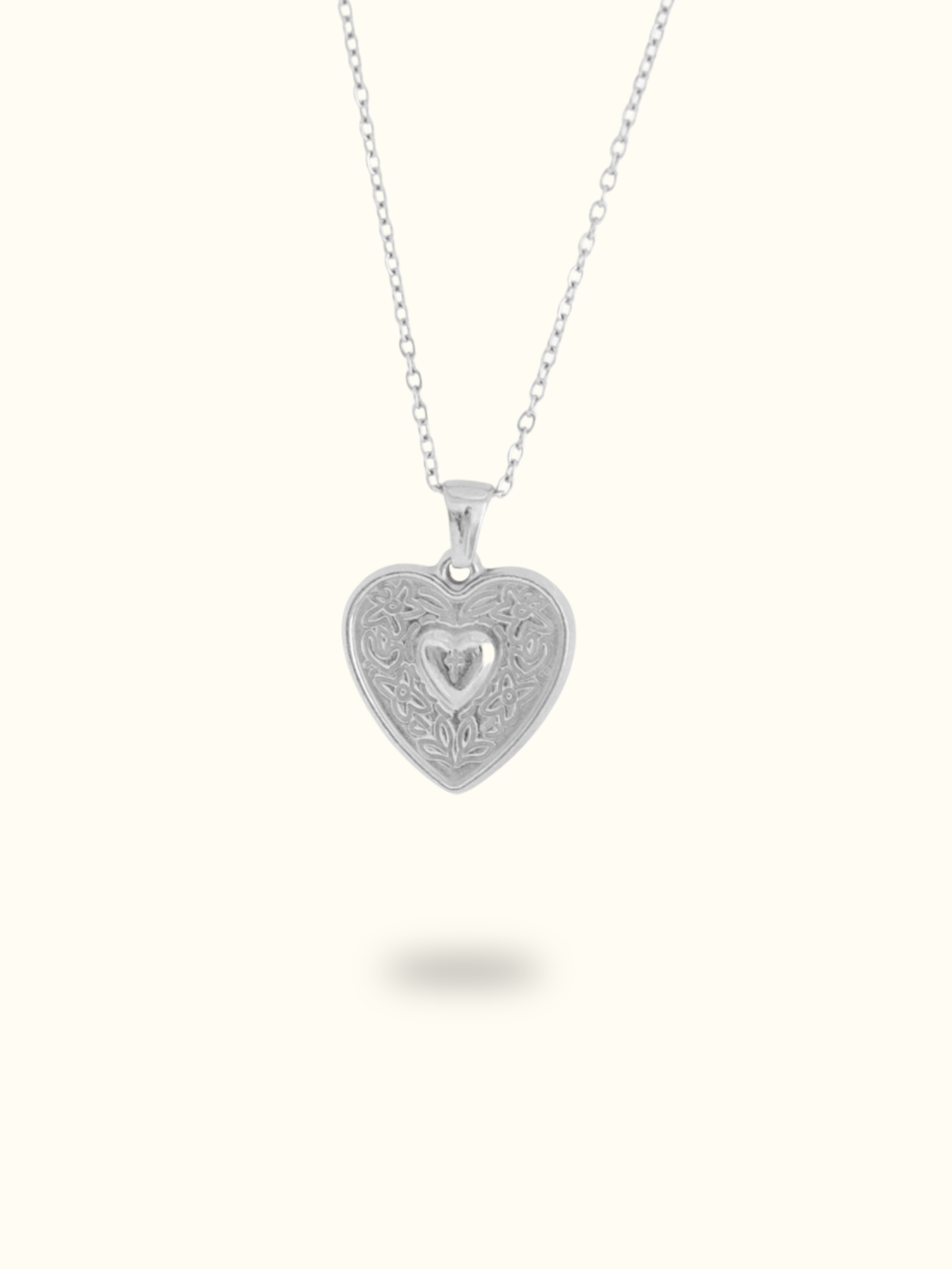 Vintage Heart Pendant Necklace