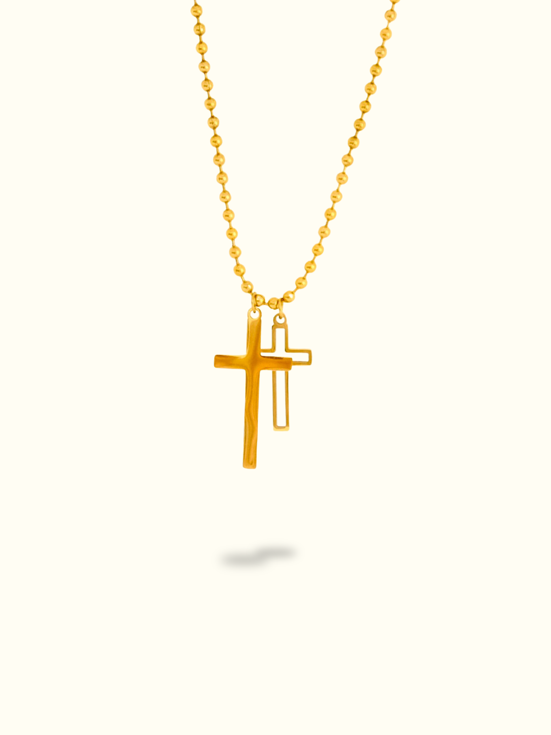 Serenity Twin Cross Necklace