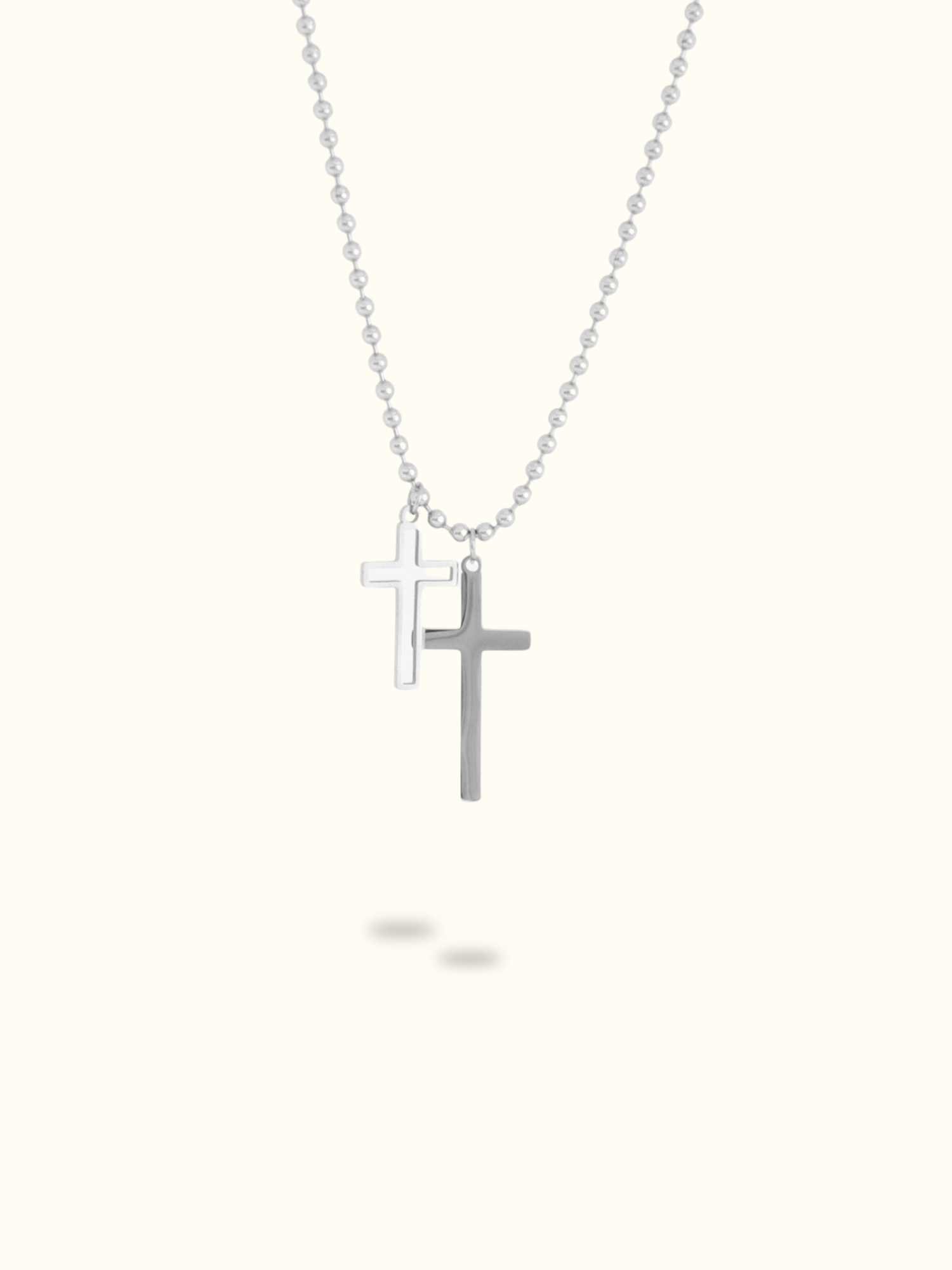 Serenity Twin Cross Necklace