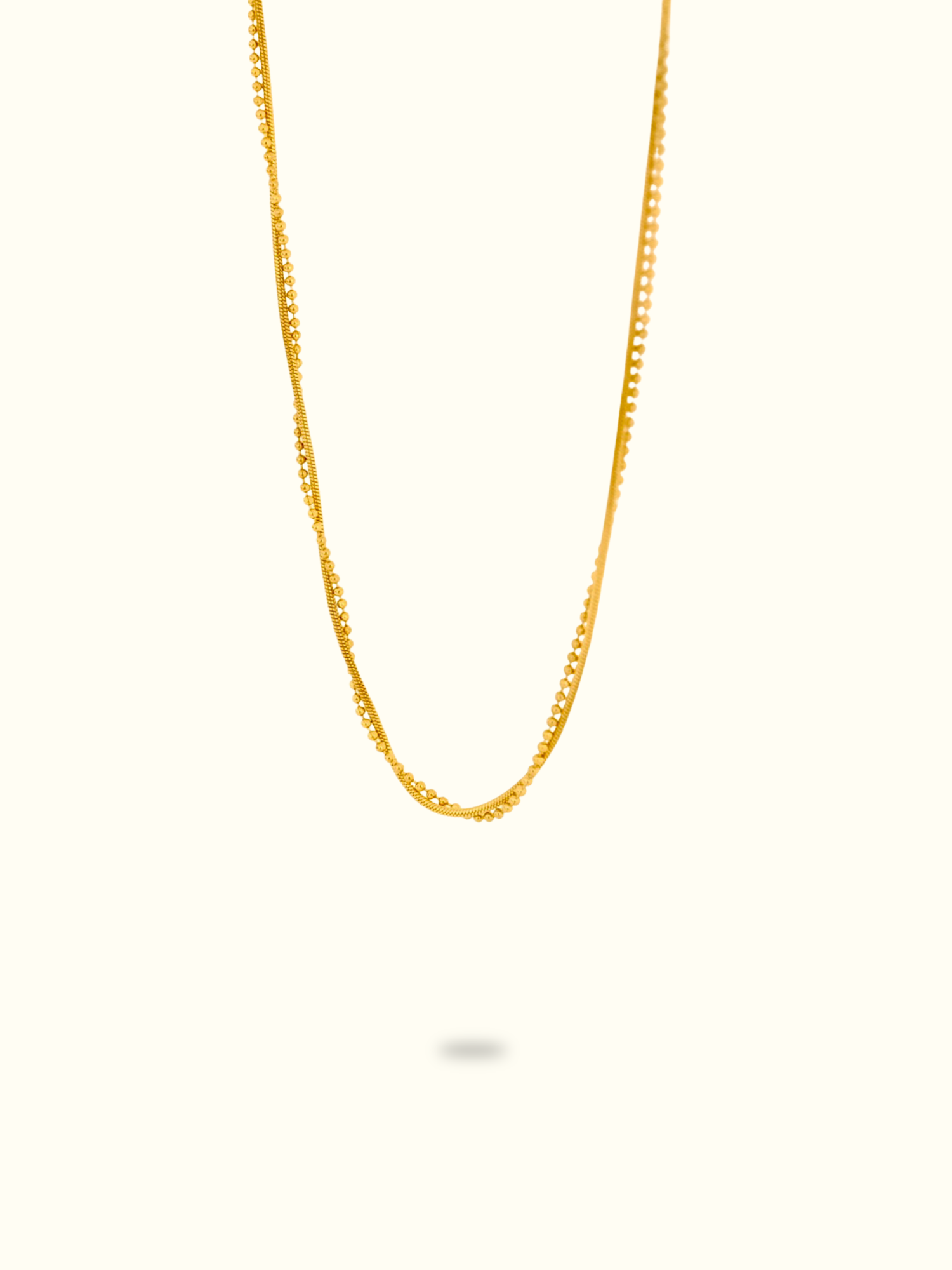 Snake chain & ball chain necklace