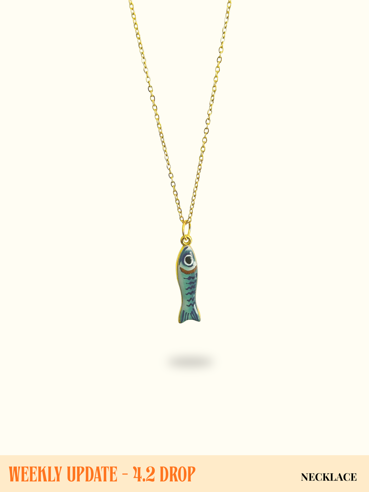 Azure Reef Fish Necklace (Turquoise)