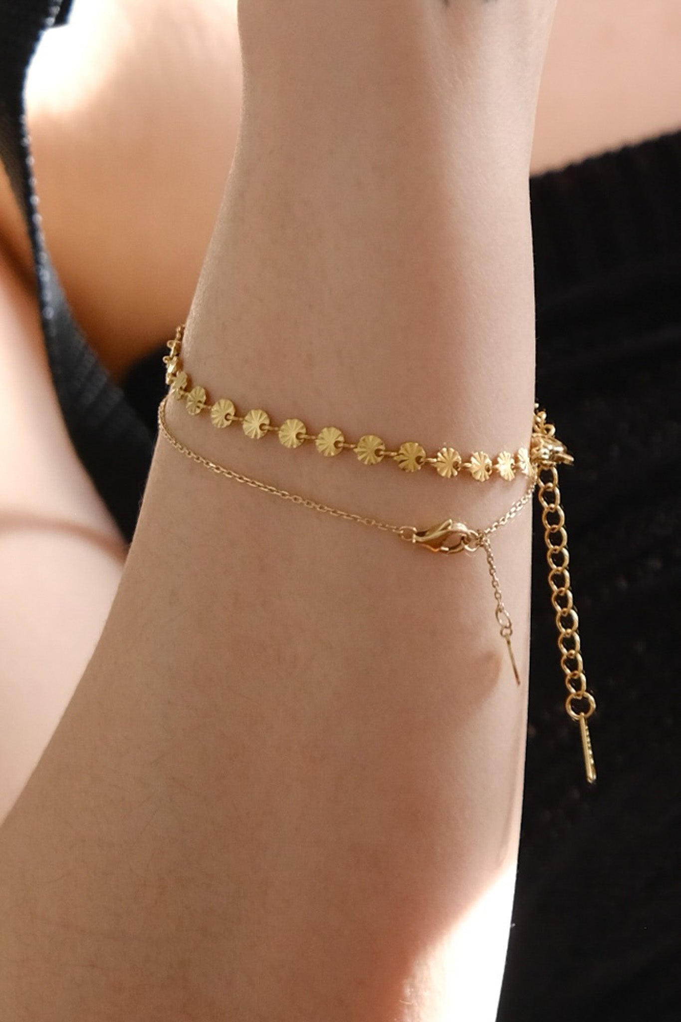 Soleil Disc Chain Bracelet