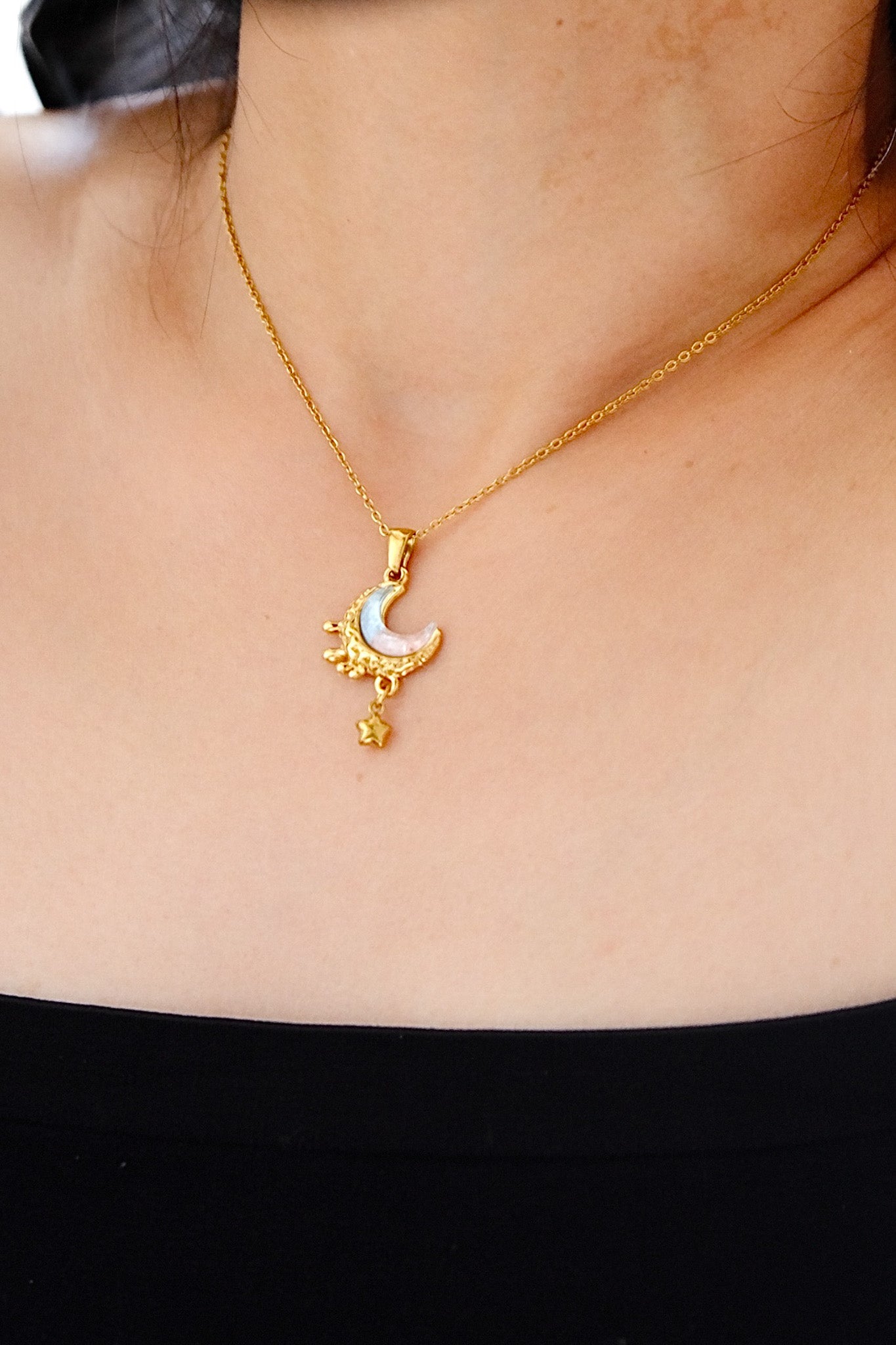 Celestial Crescent Necklace