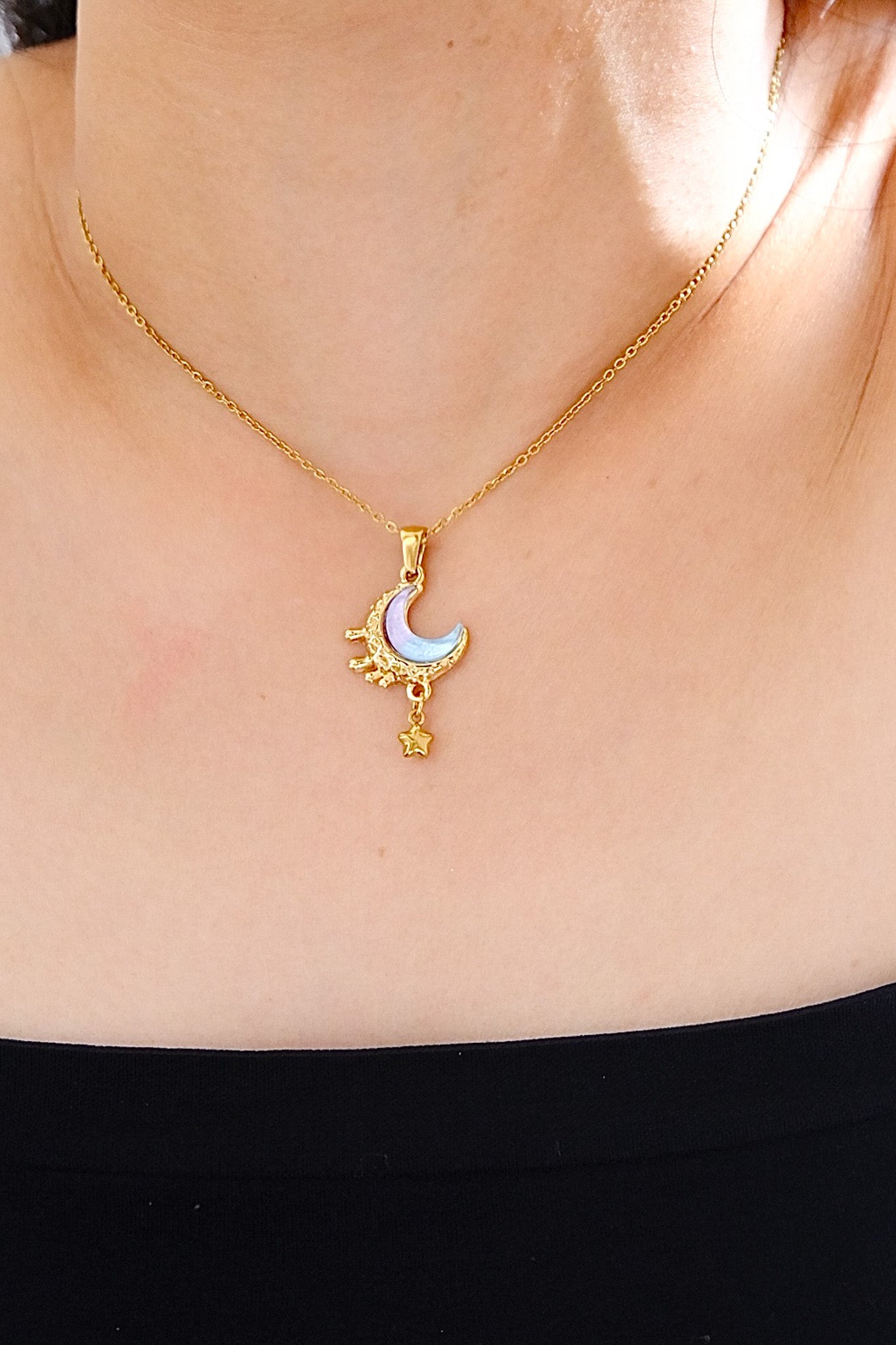 Celestial Crescent Necklace