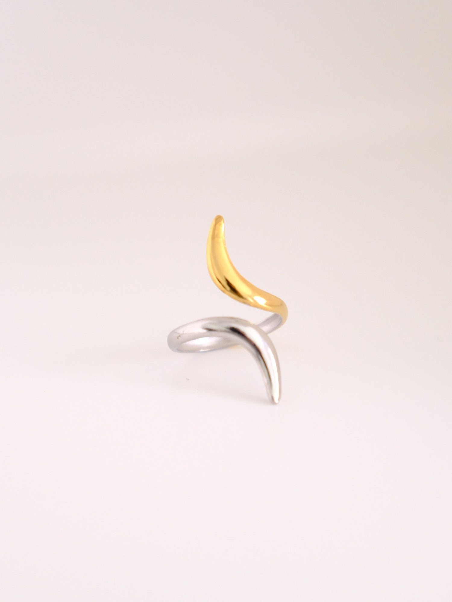 Aegean Swirl Two-Tone Ring