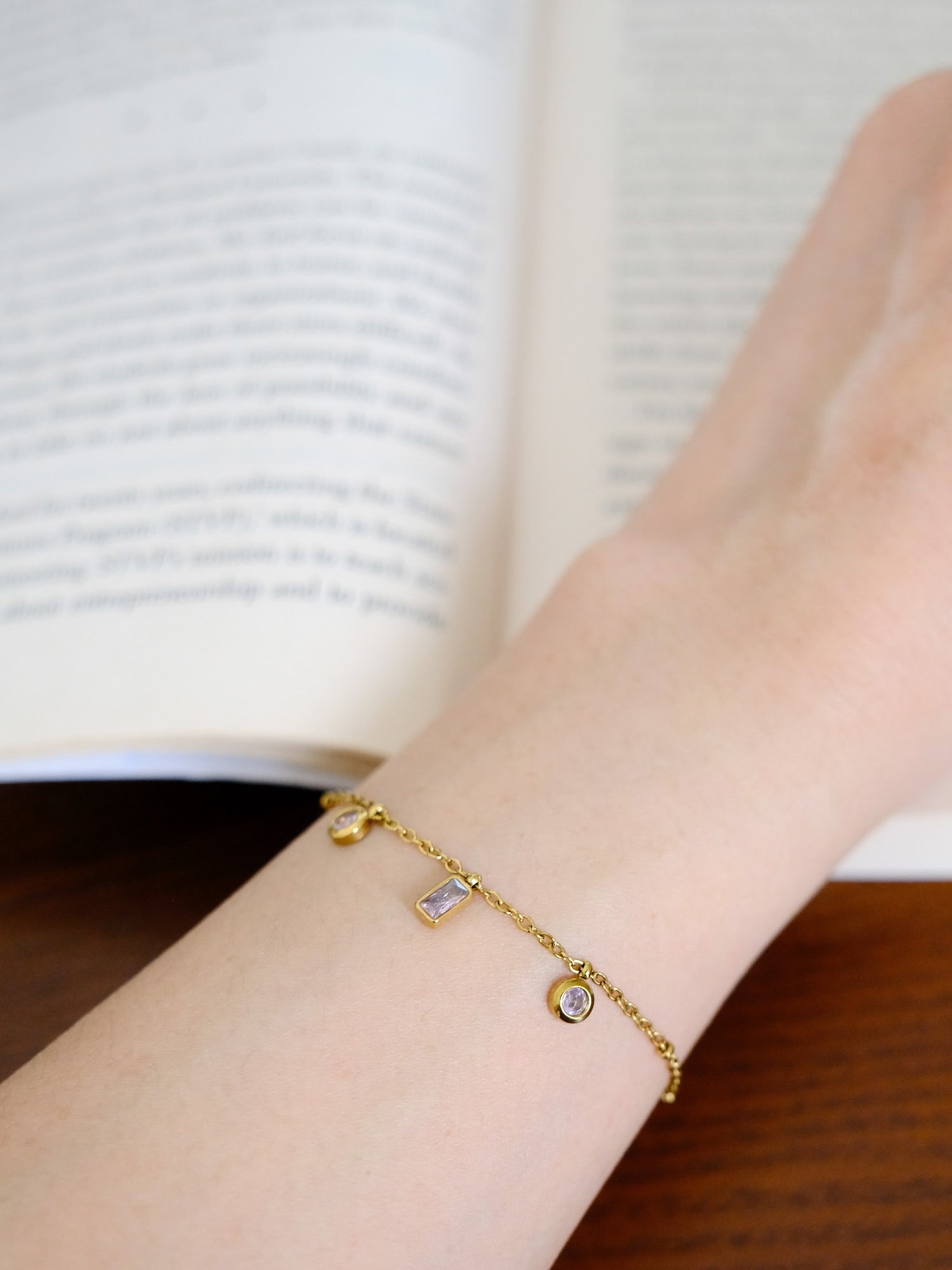 Rosy Dew Crystal Bracelet