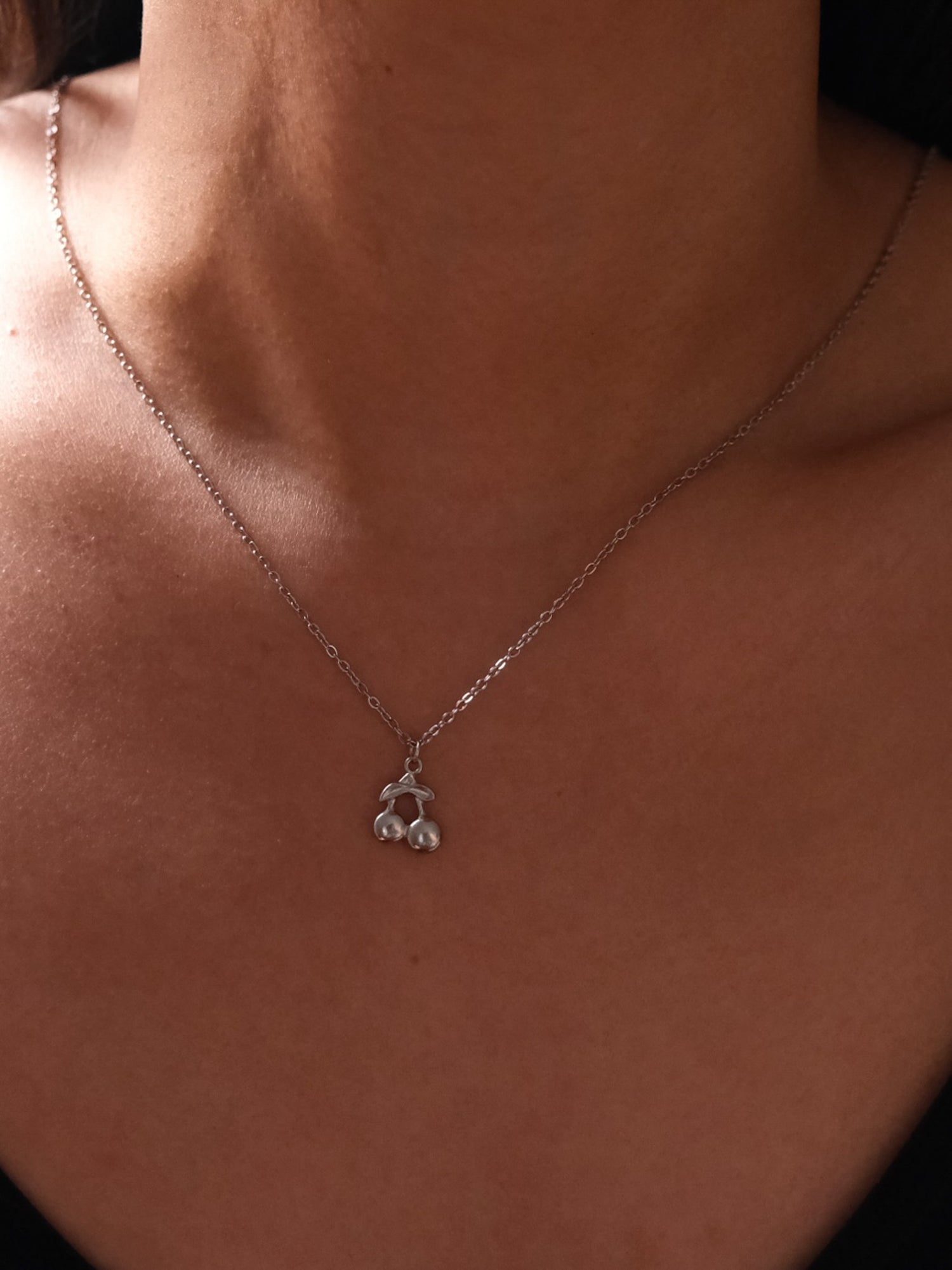 Petite Cherry Bloom Necklace