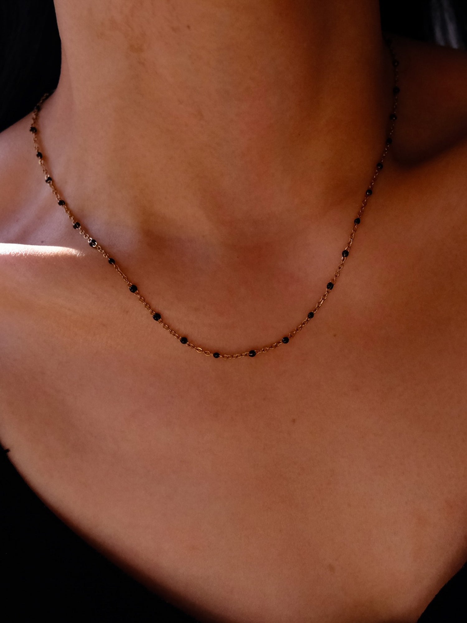 Color Bead chain necklace