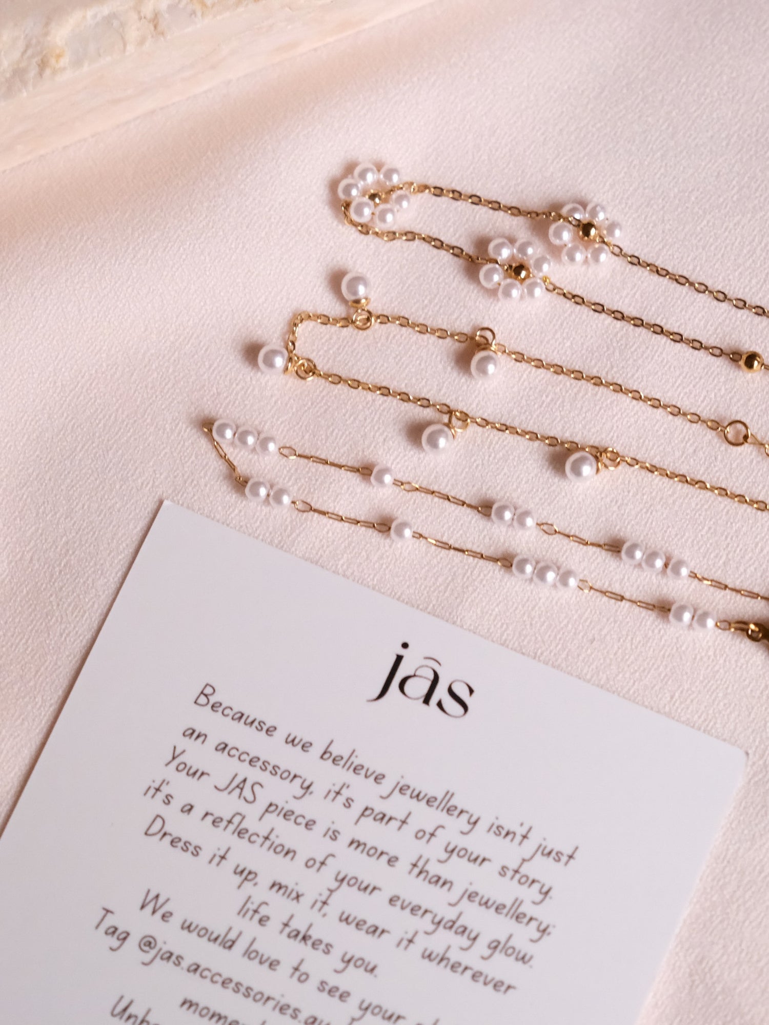 Eternal Pearl Station Link Bracelet