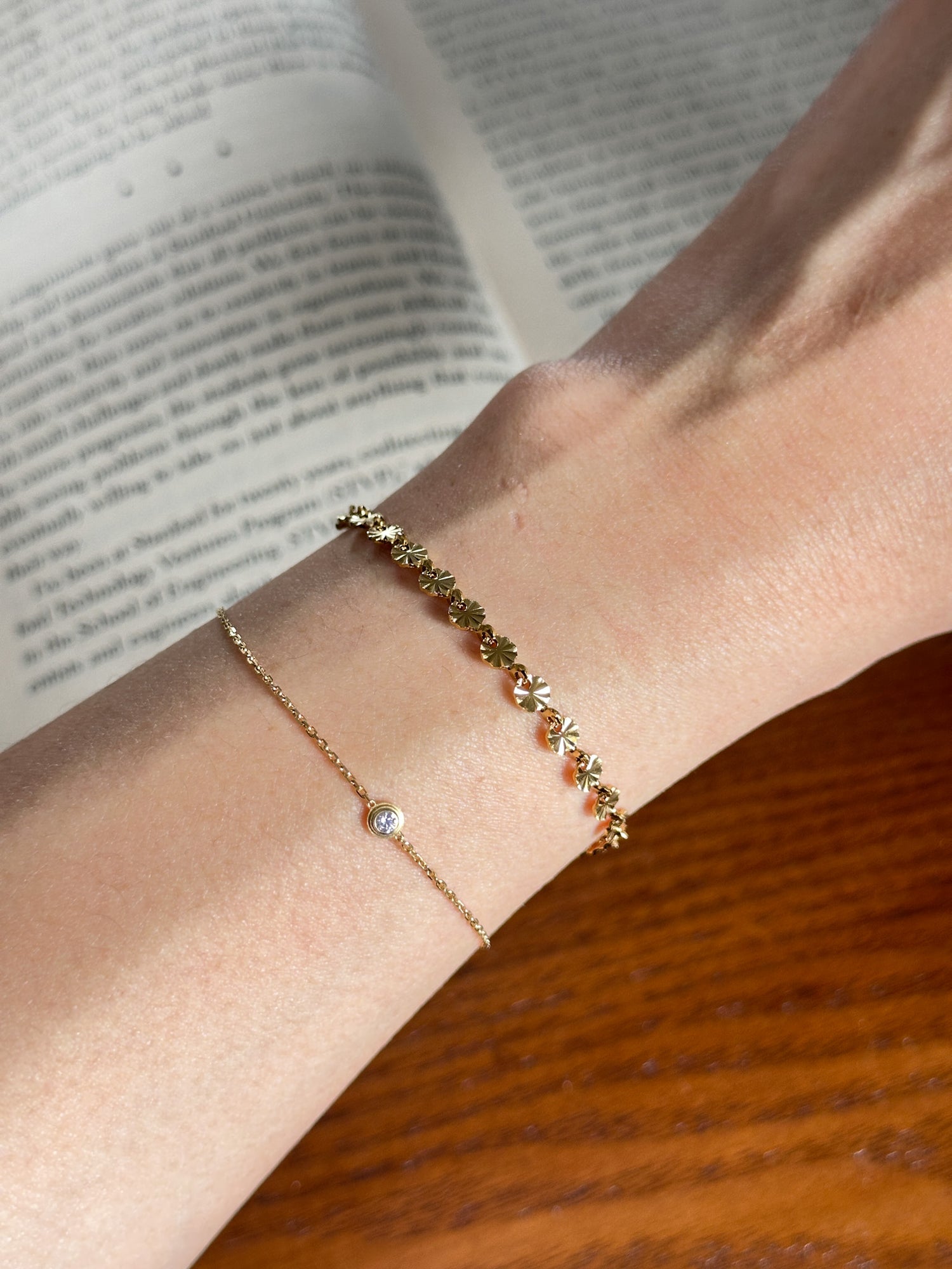Soleil Disc Chain Bracelet