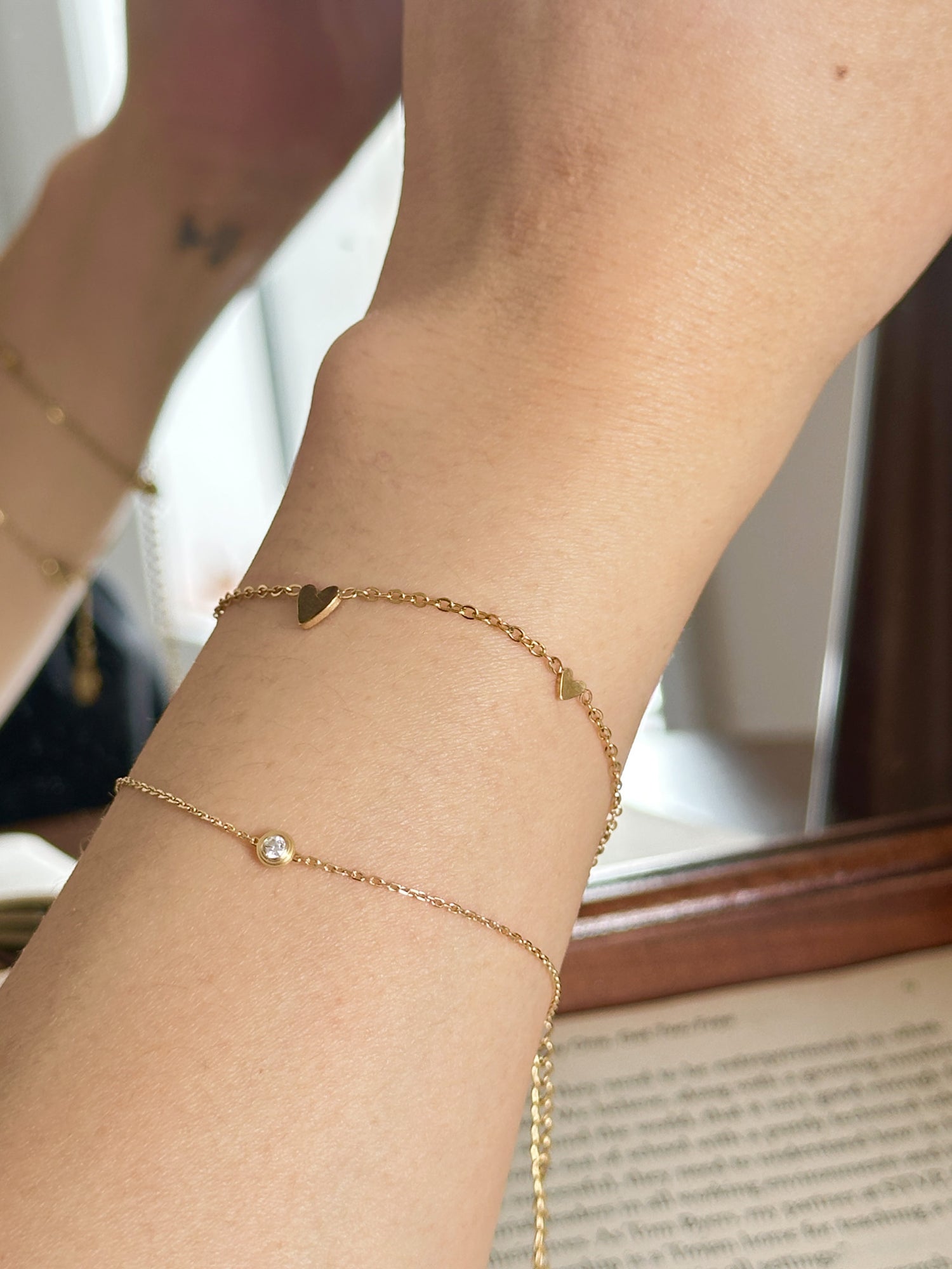 Tiny Hearts Link Bracelet