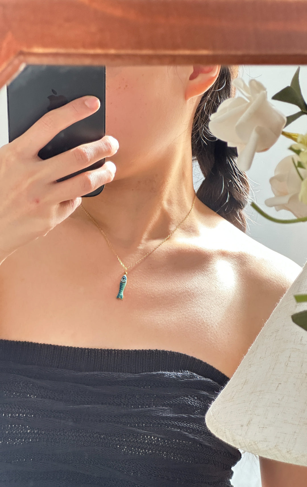 Azure Reef Fish Necklace (Turquoise)