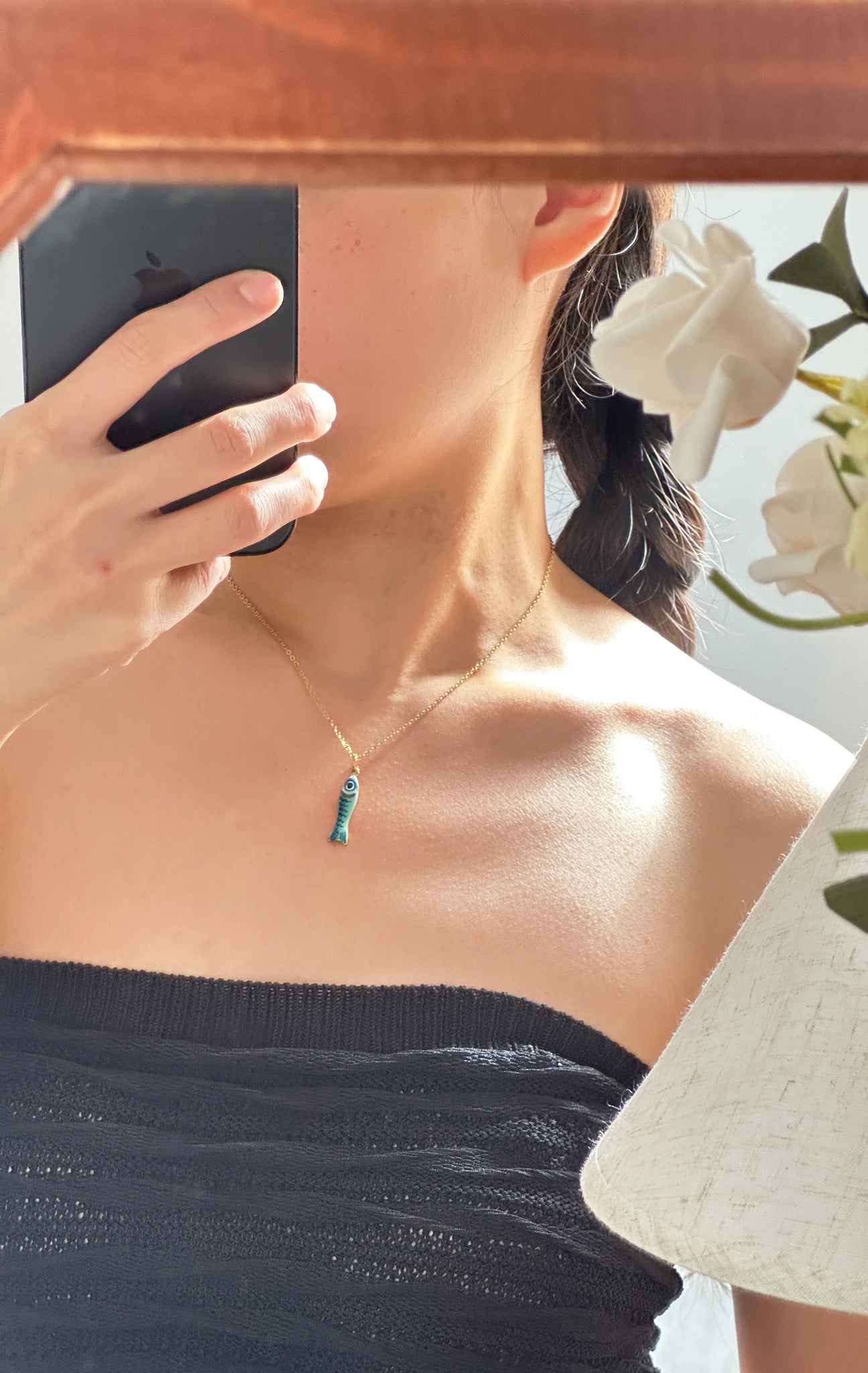 Azure Reef Fish Necklace (Turquoise)