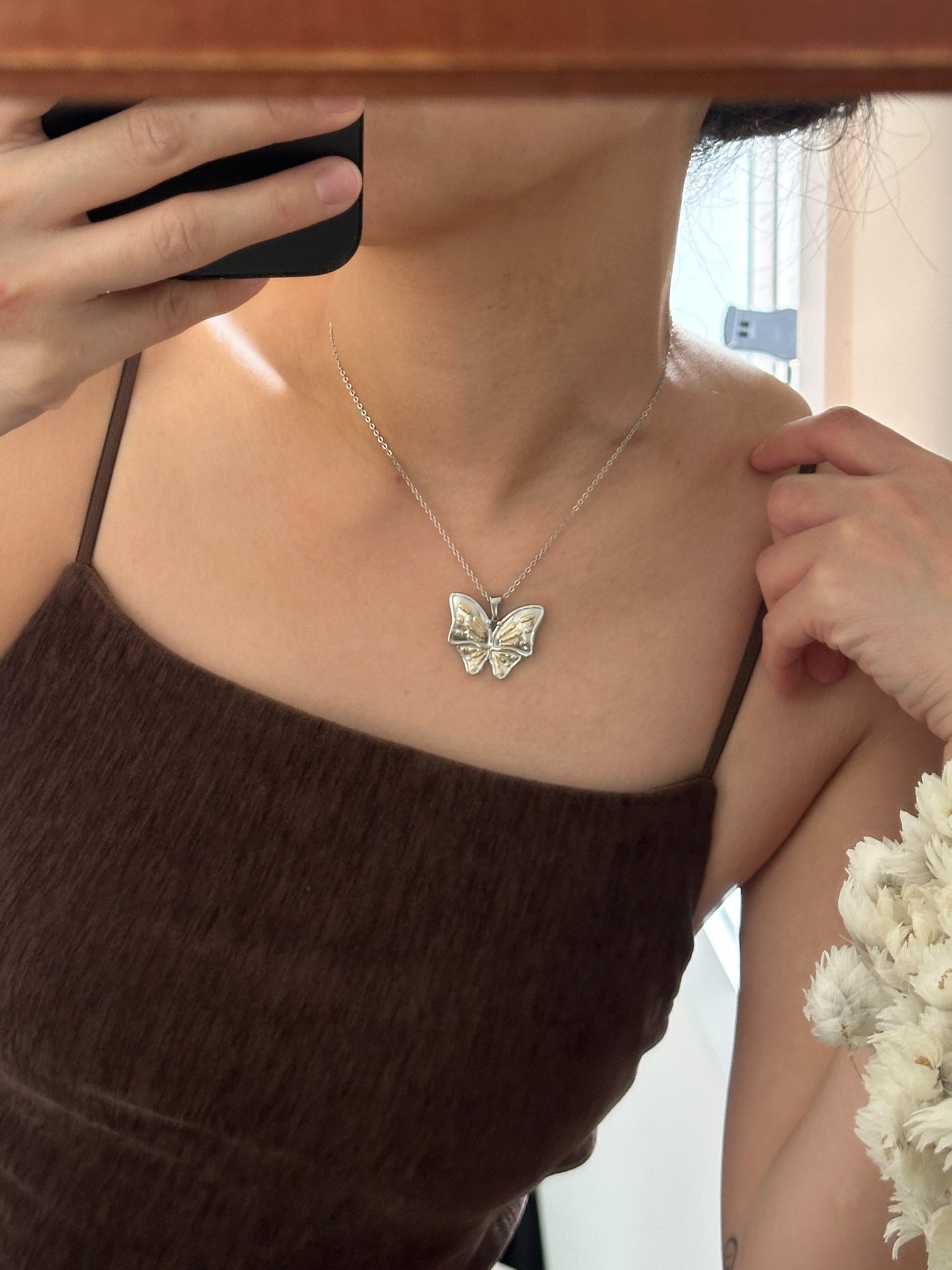 Papillon Mixed-Metal Necklace