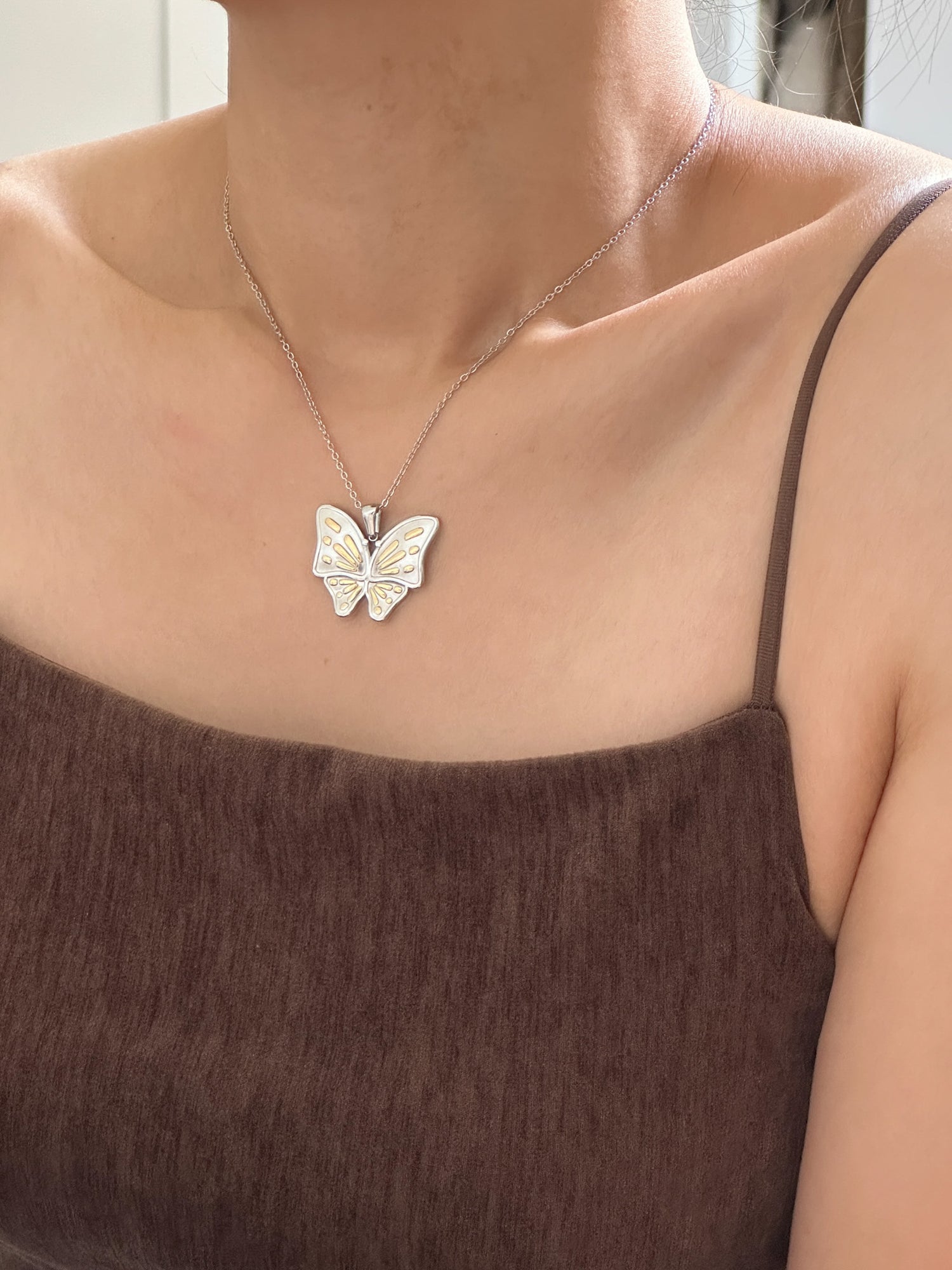 Papillon Mixed-Metal Necklace