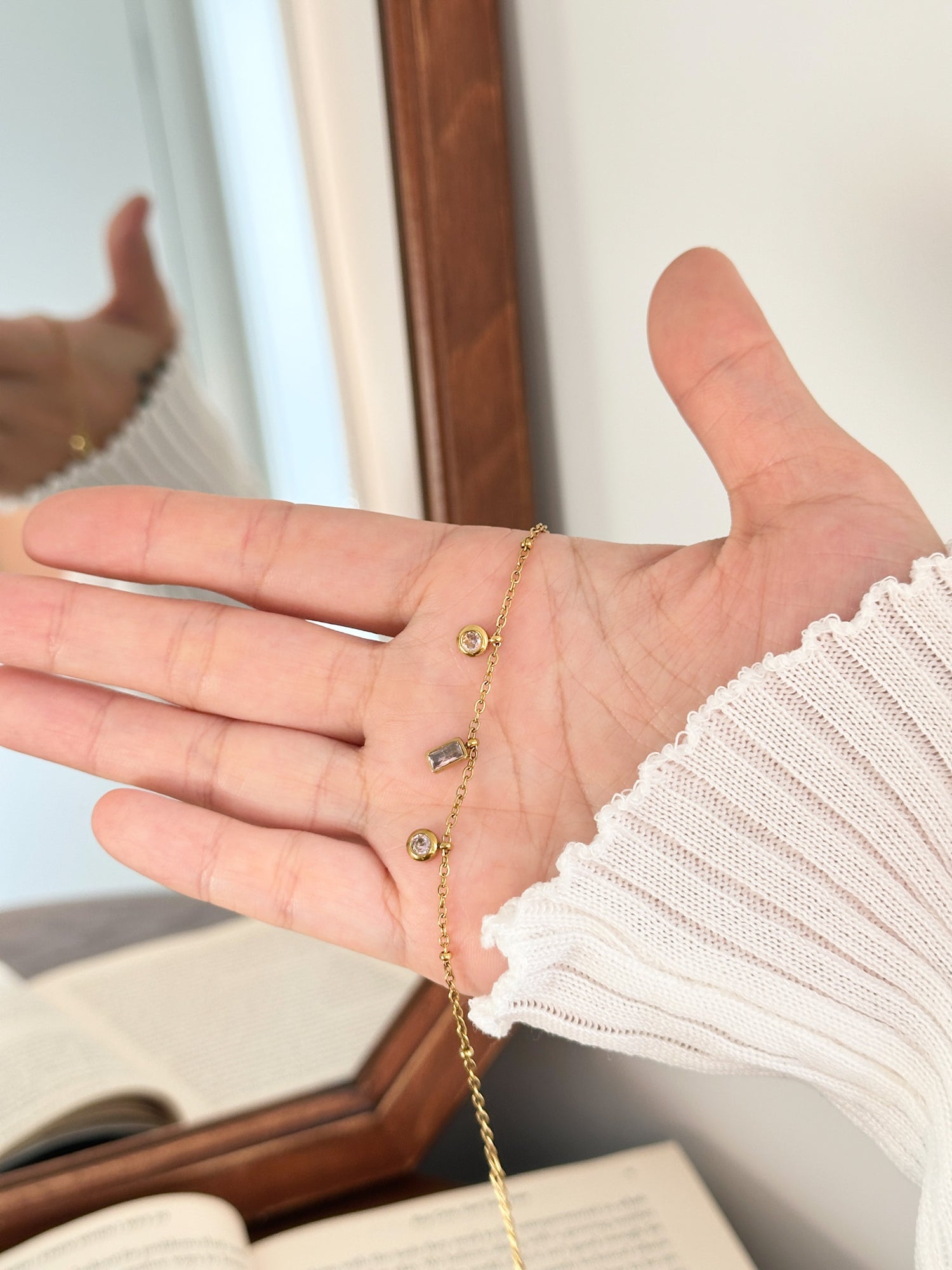 Rosy Dew Crystal Bracelet