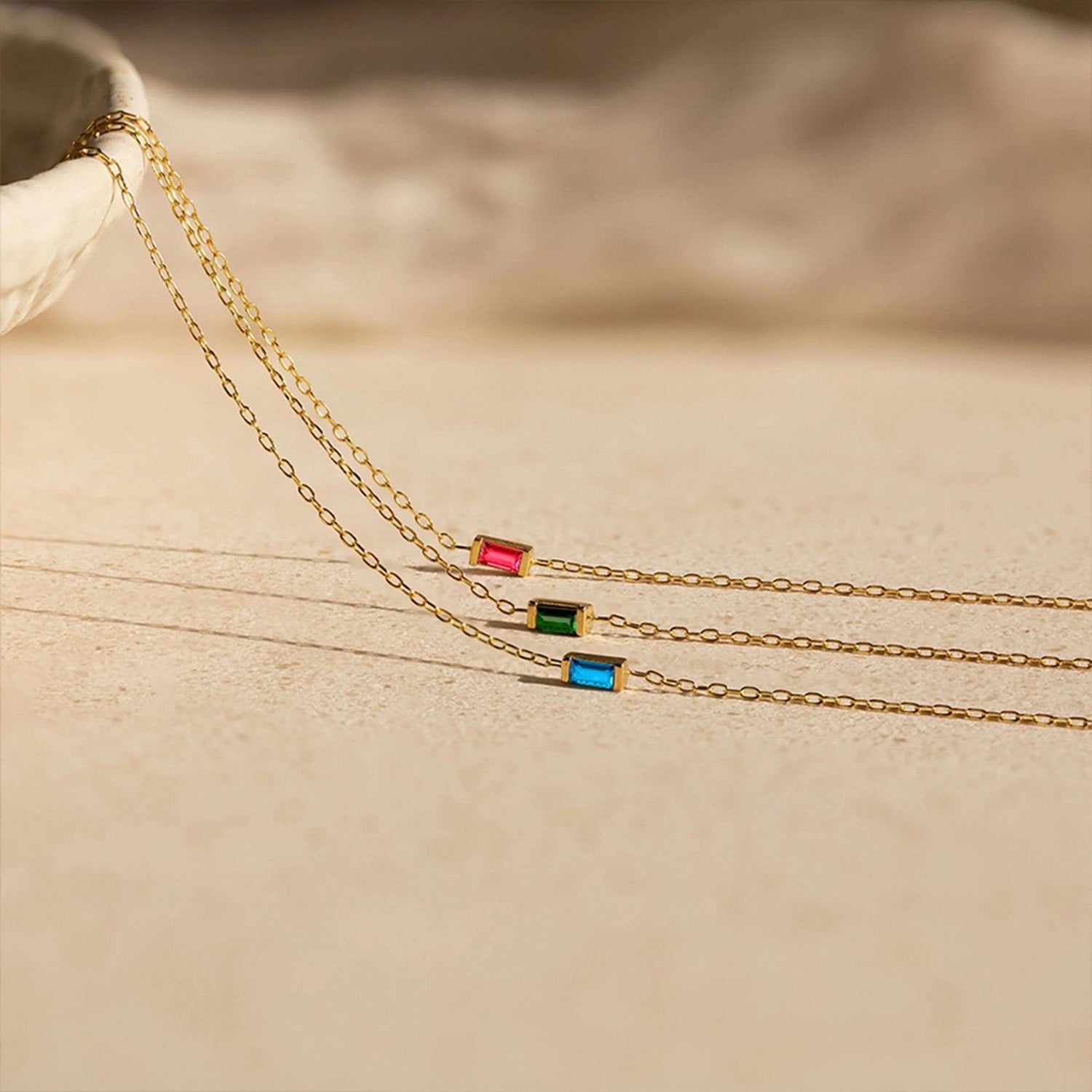 Baguette Luminary Birthstone Bracelet