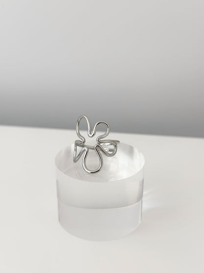 Silver Bloom Ring