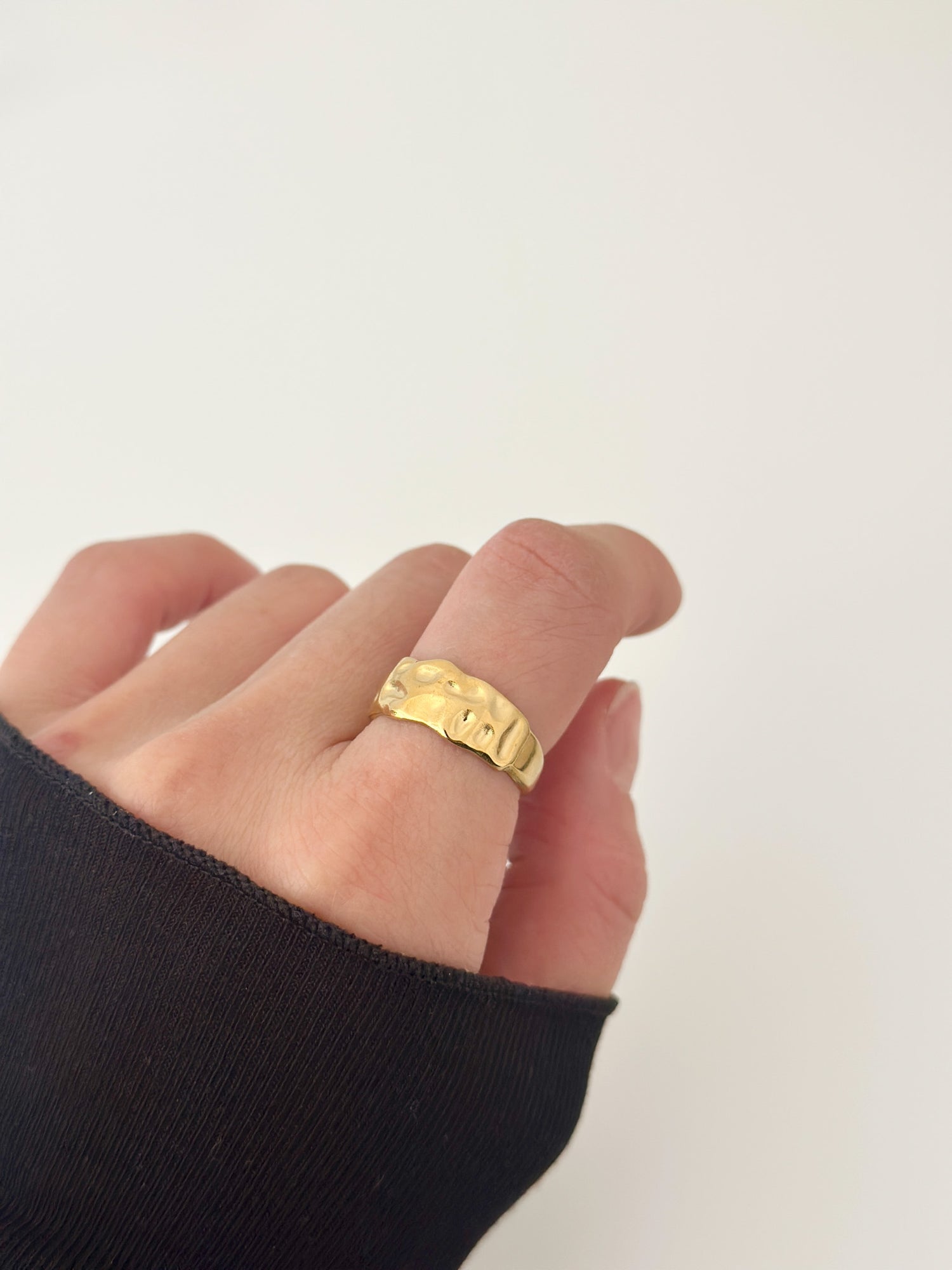Golden Edge Ring