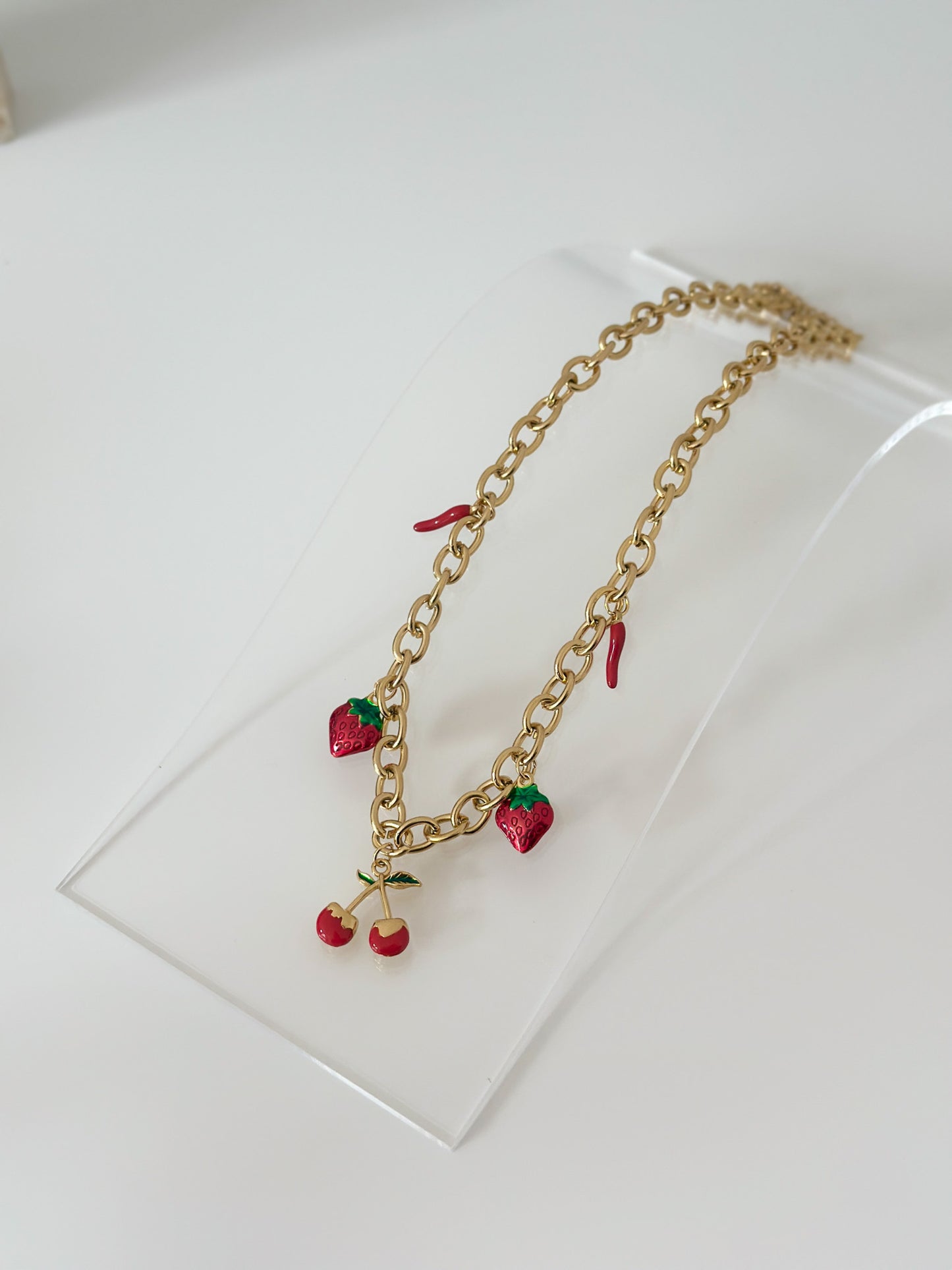 Strawberry Spice Necklace