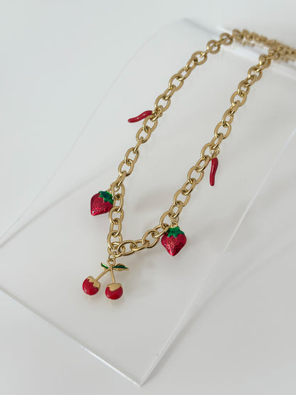 Strawberry Spice Necklace
