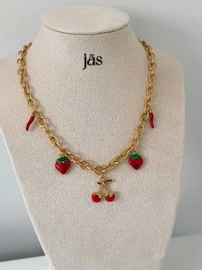 Strawberry Spice Necklace