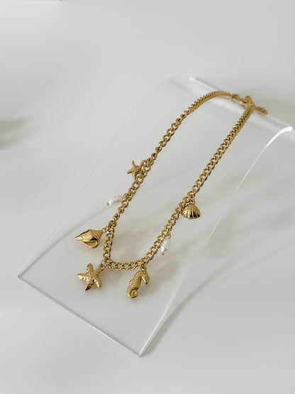 Sea Breeze Charm Necklace